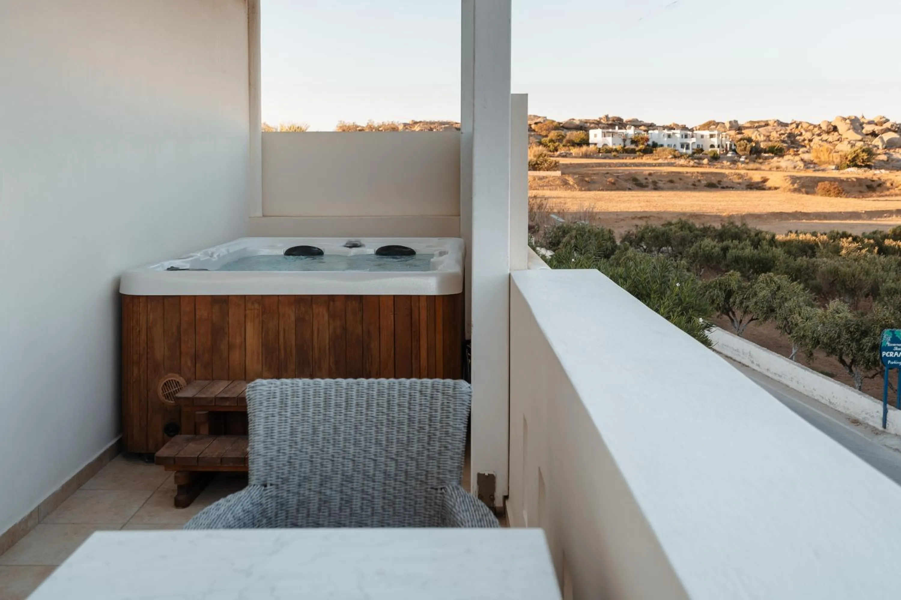 Patio in Mitos Suites