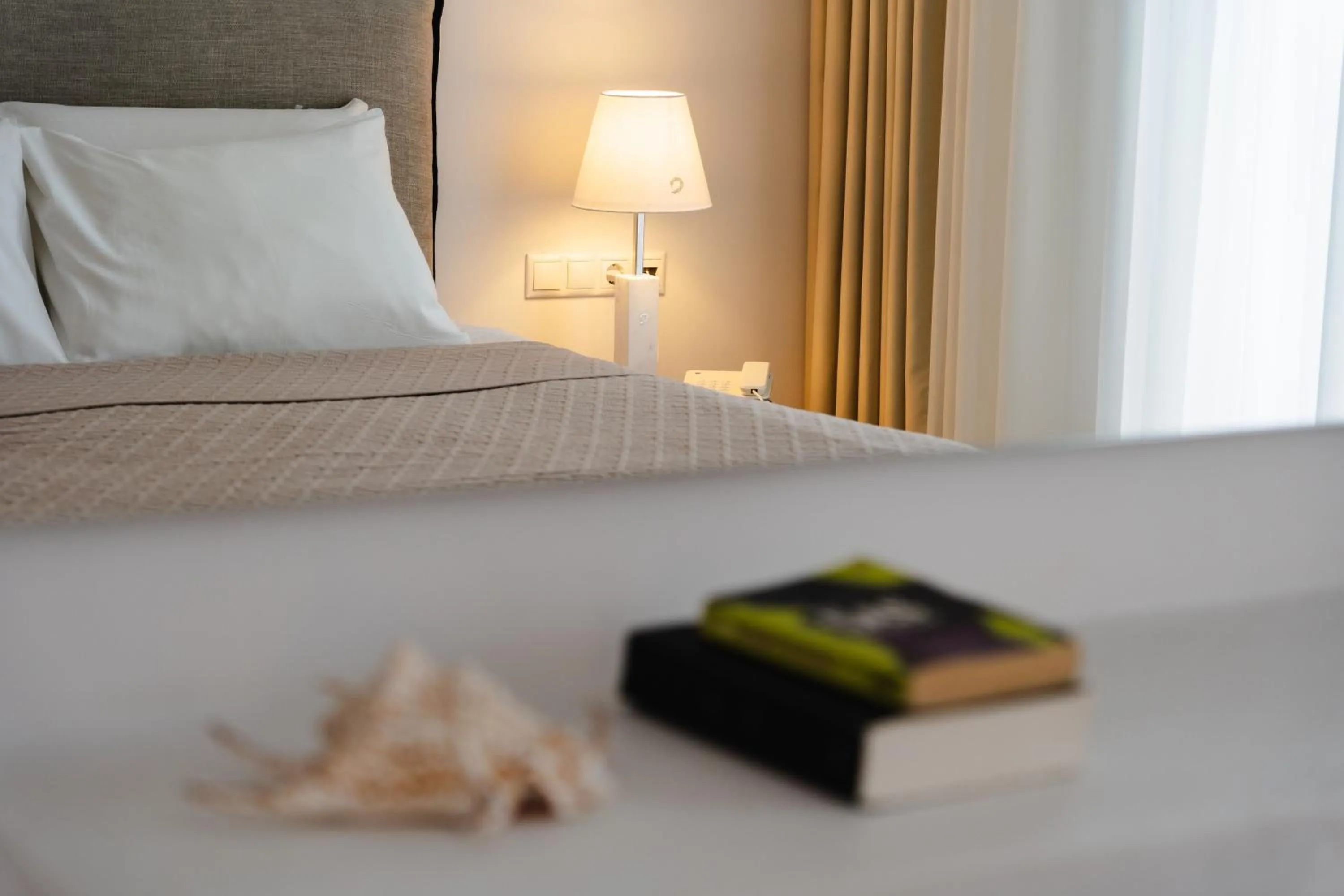 Patio, Bed in Mitos Suites