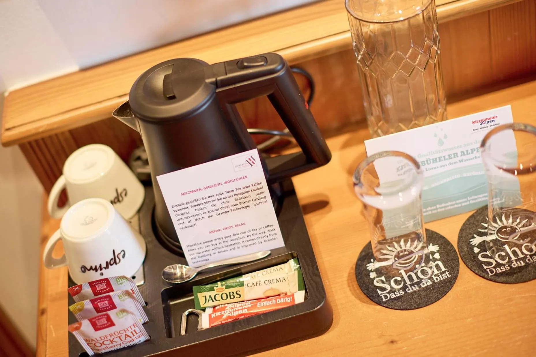 Coffee/tea facilities in Hotel Hubertus