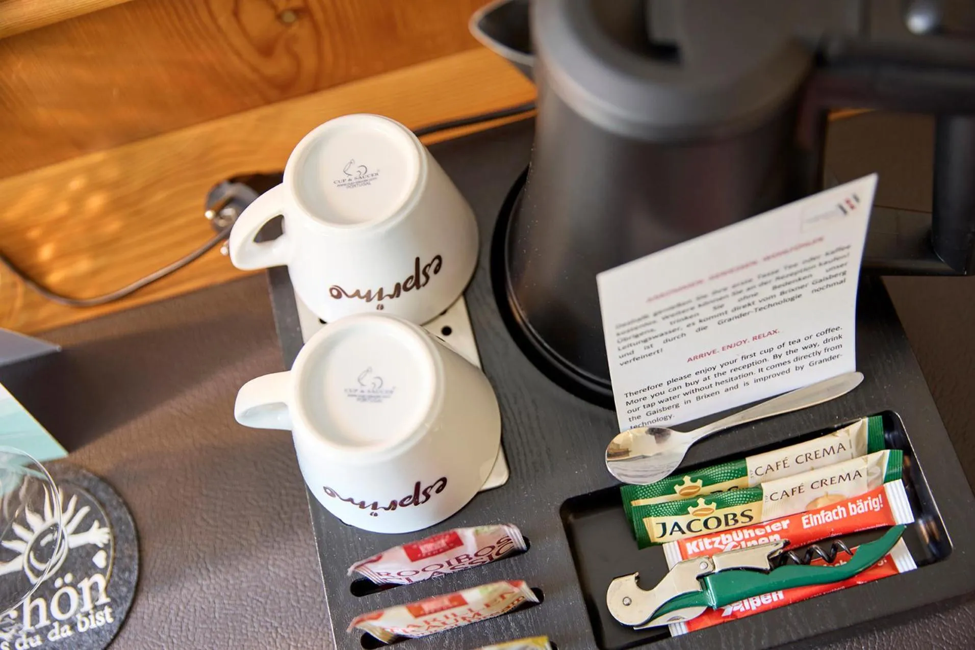 Coffee/tea facilities in Hotel Hubertus