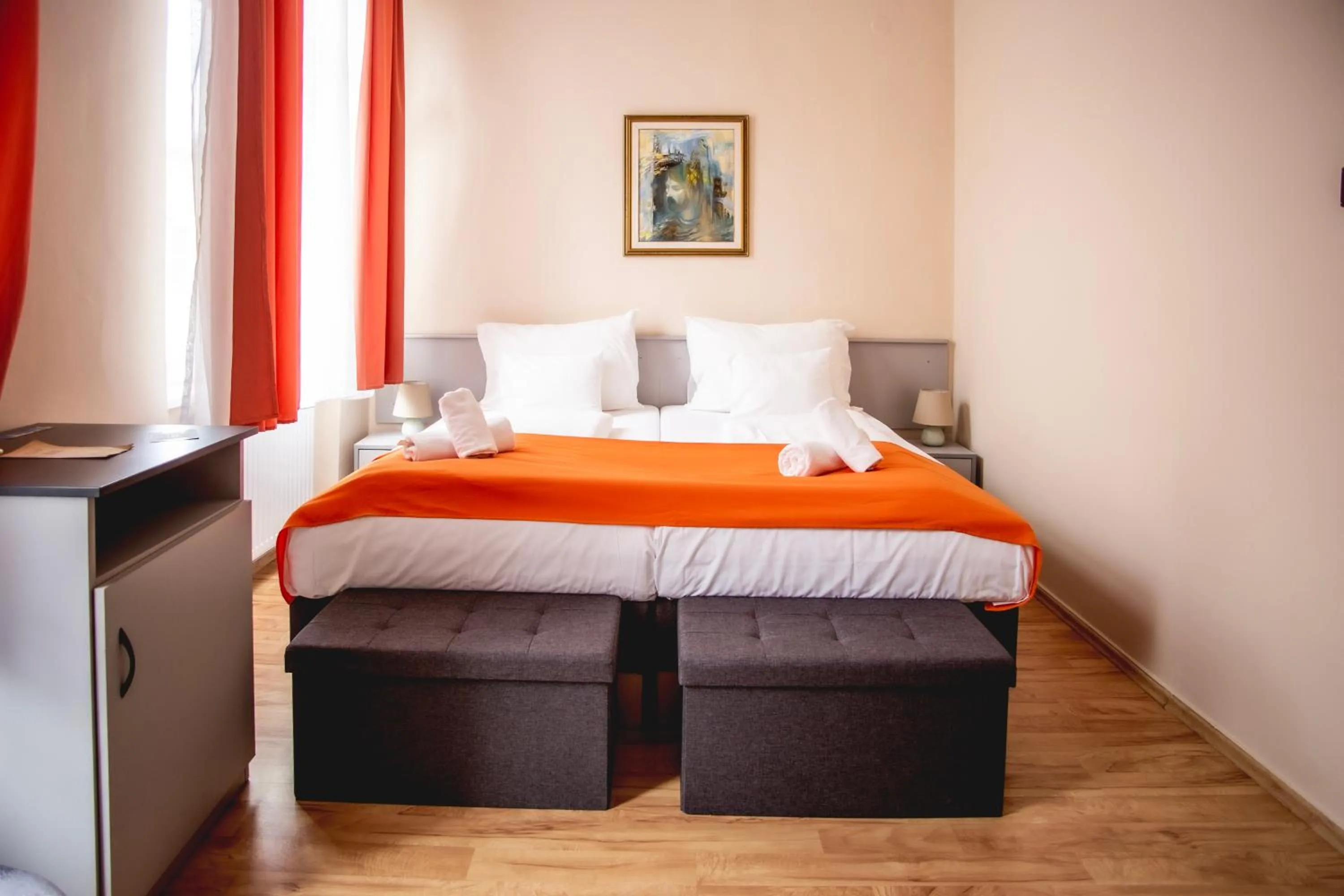 Bed in Hotel Kapos