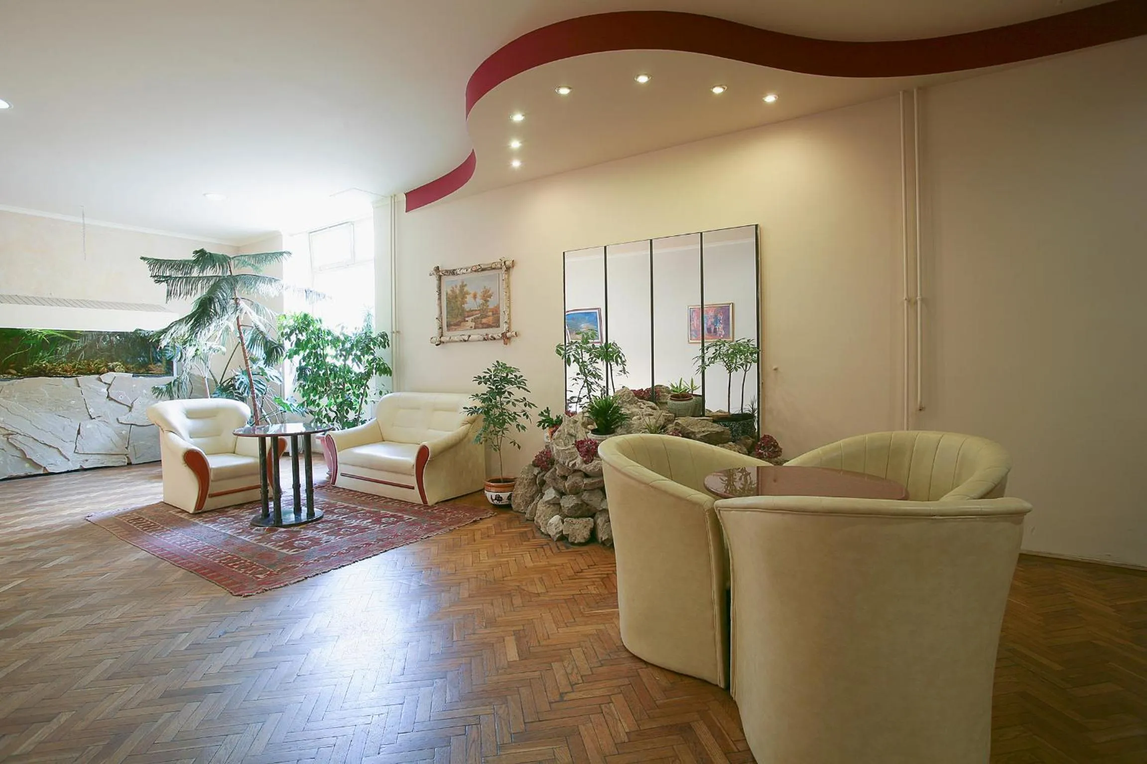 Seating area in Hotel Kapos