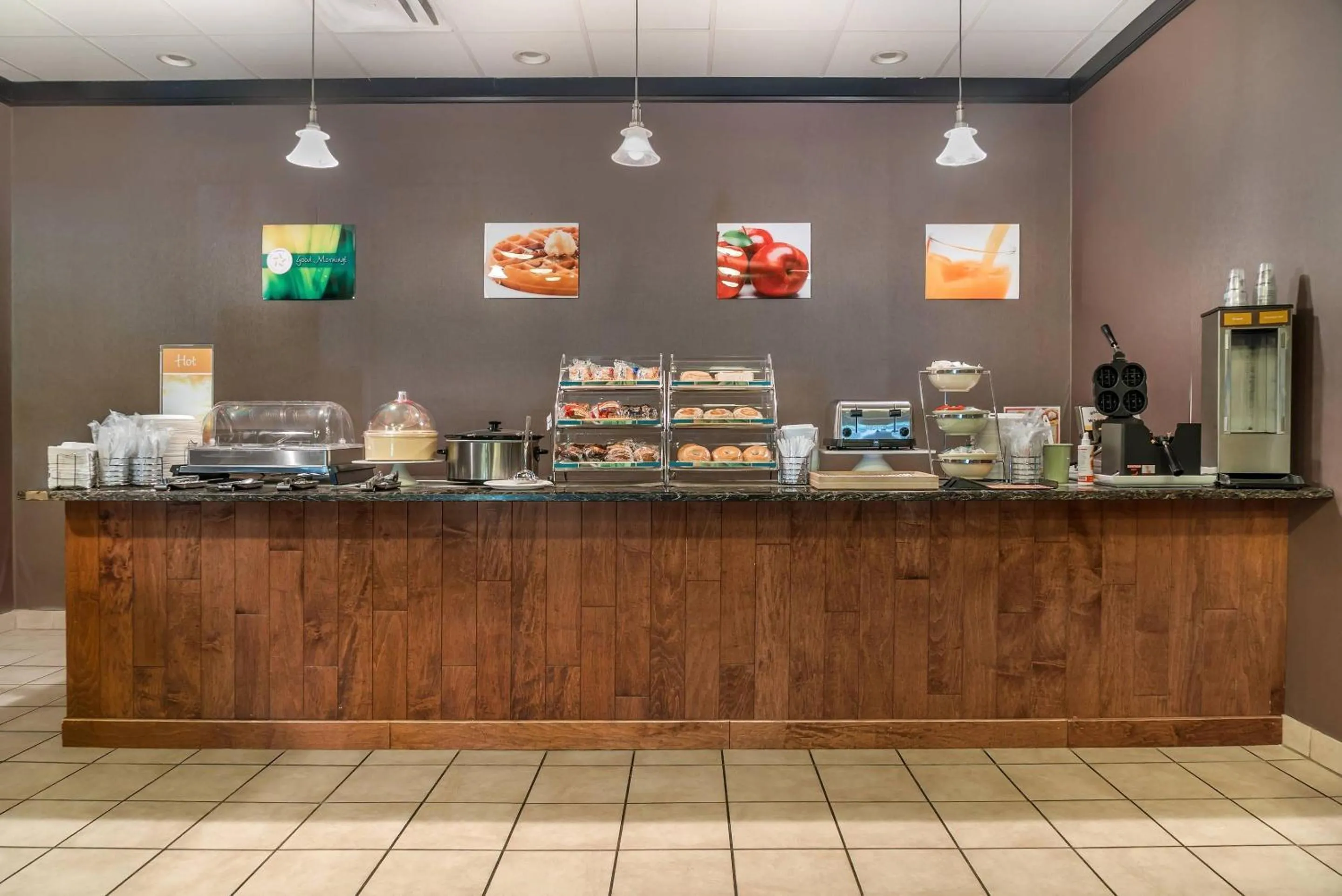 Breakfast in Quality Inn & Suites Next to the Casino