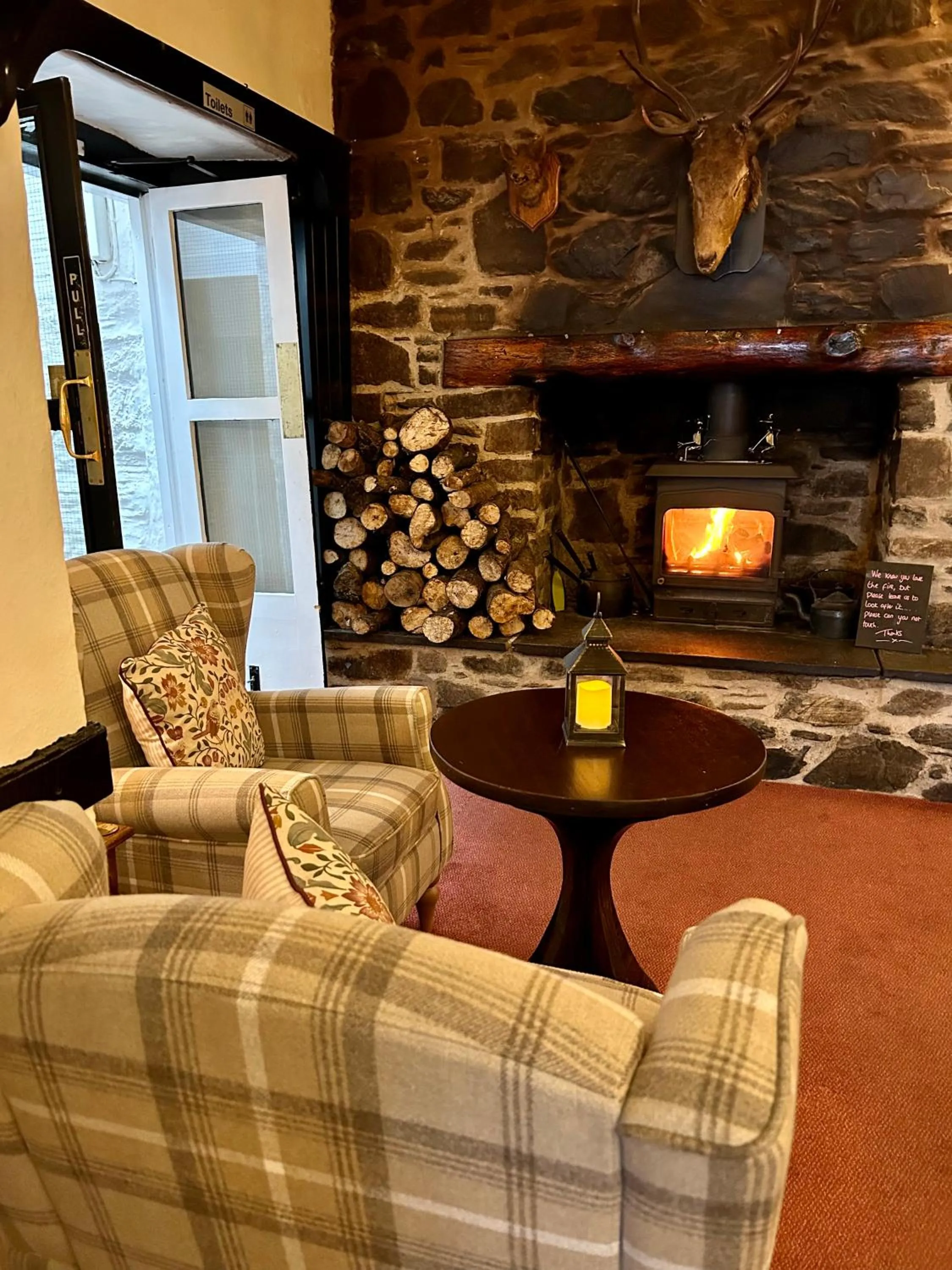 Seating area in The Royal Oak Inn