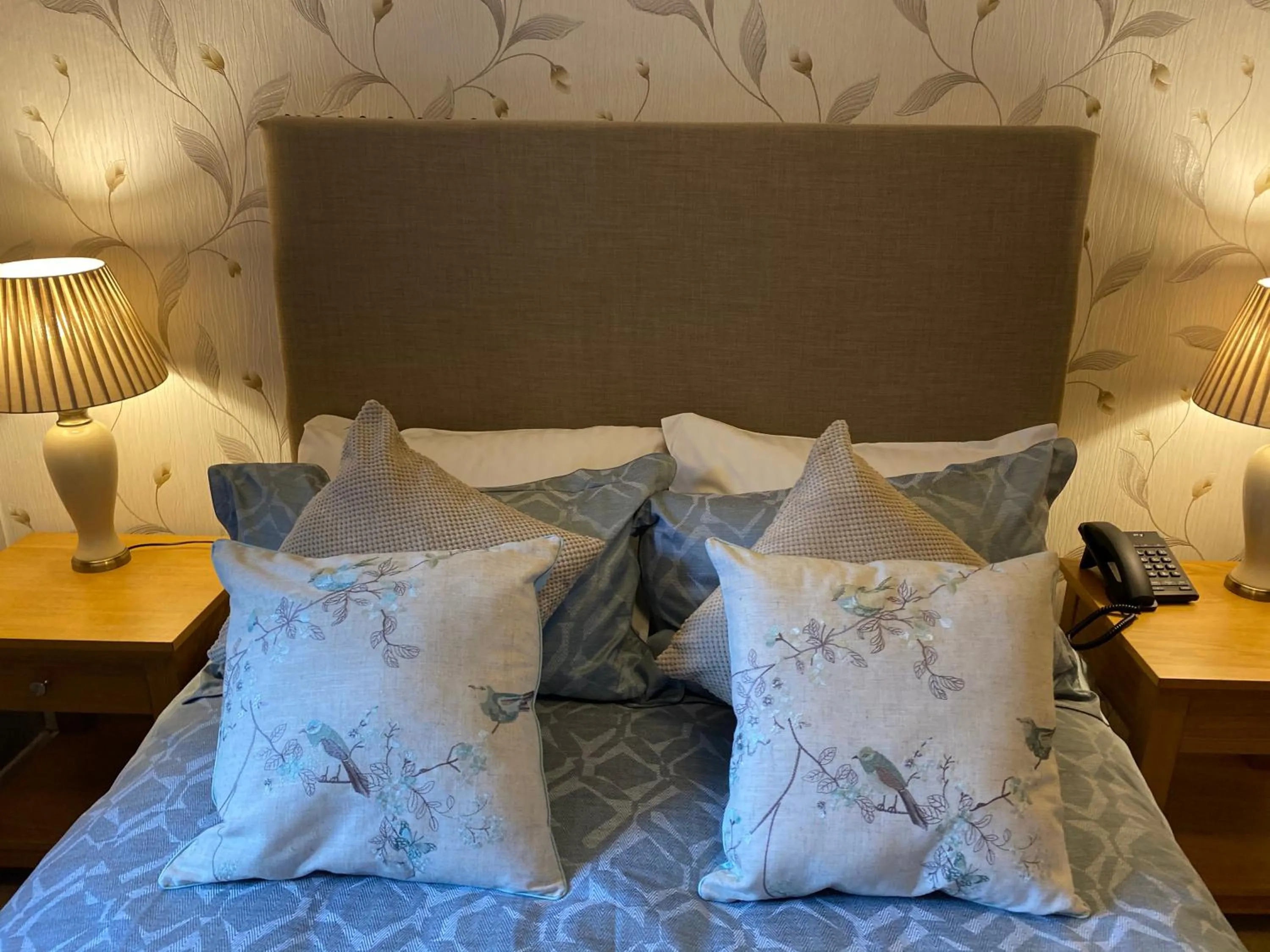 Bed in The Royal Oak Inn