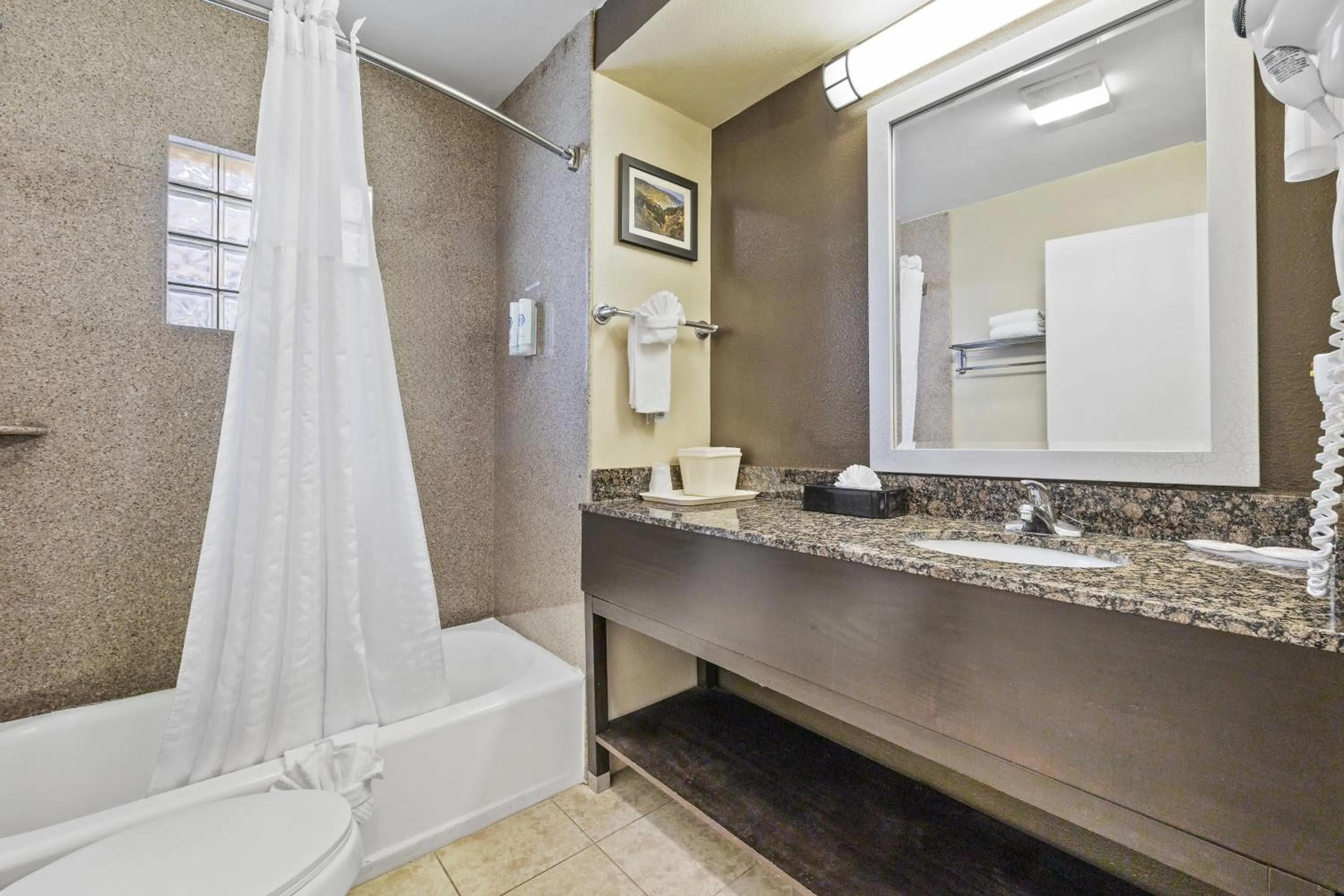 Shower in Comfort Inn Santa Cruz North