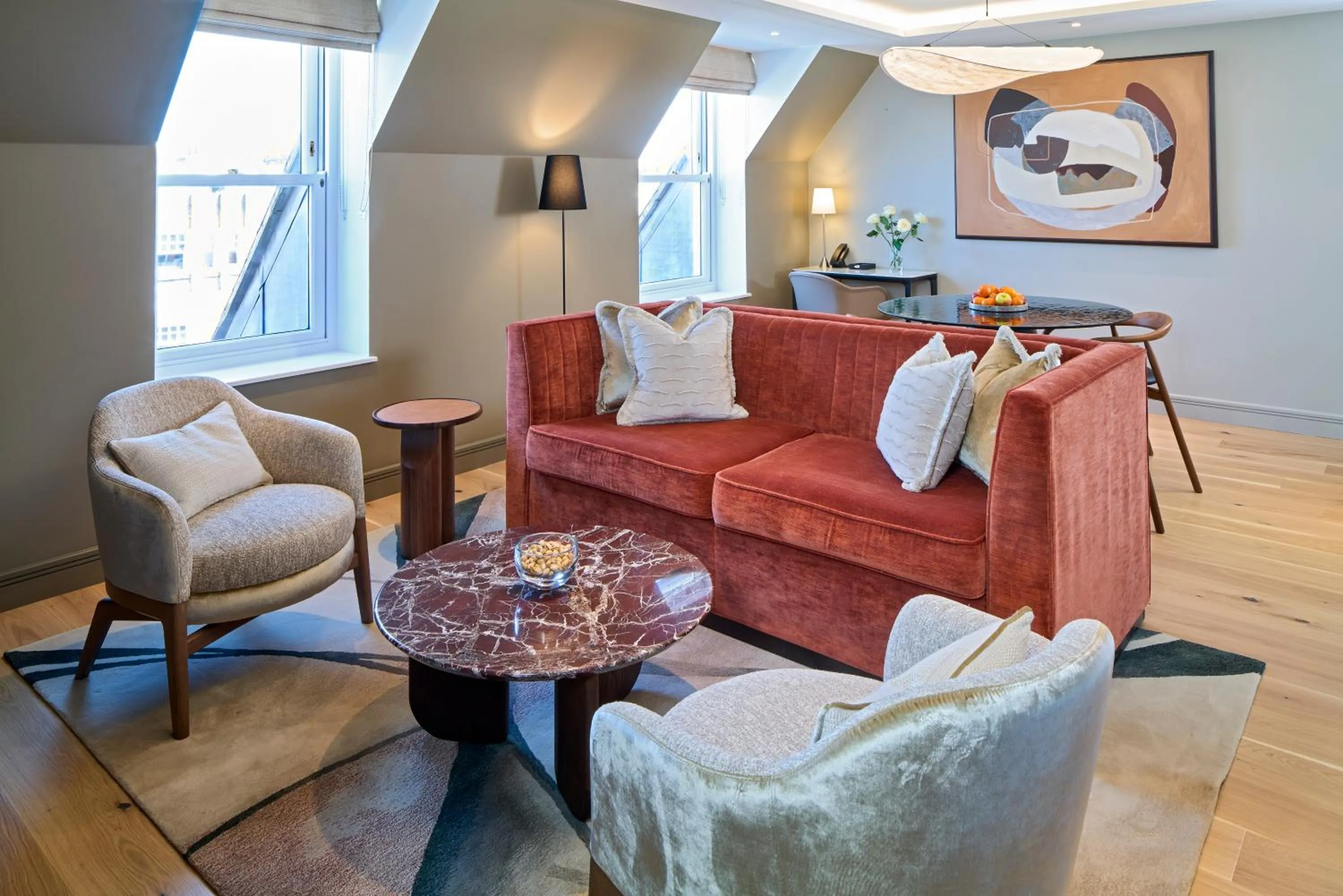 Living room in Cheval Phoenix House at Sloane Square