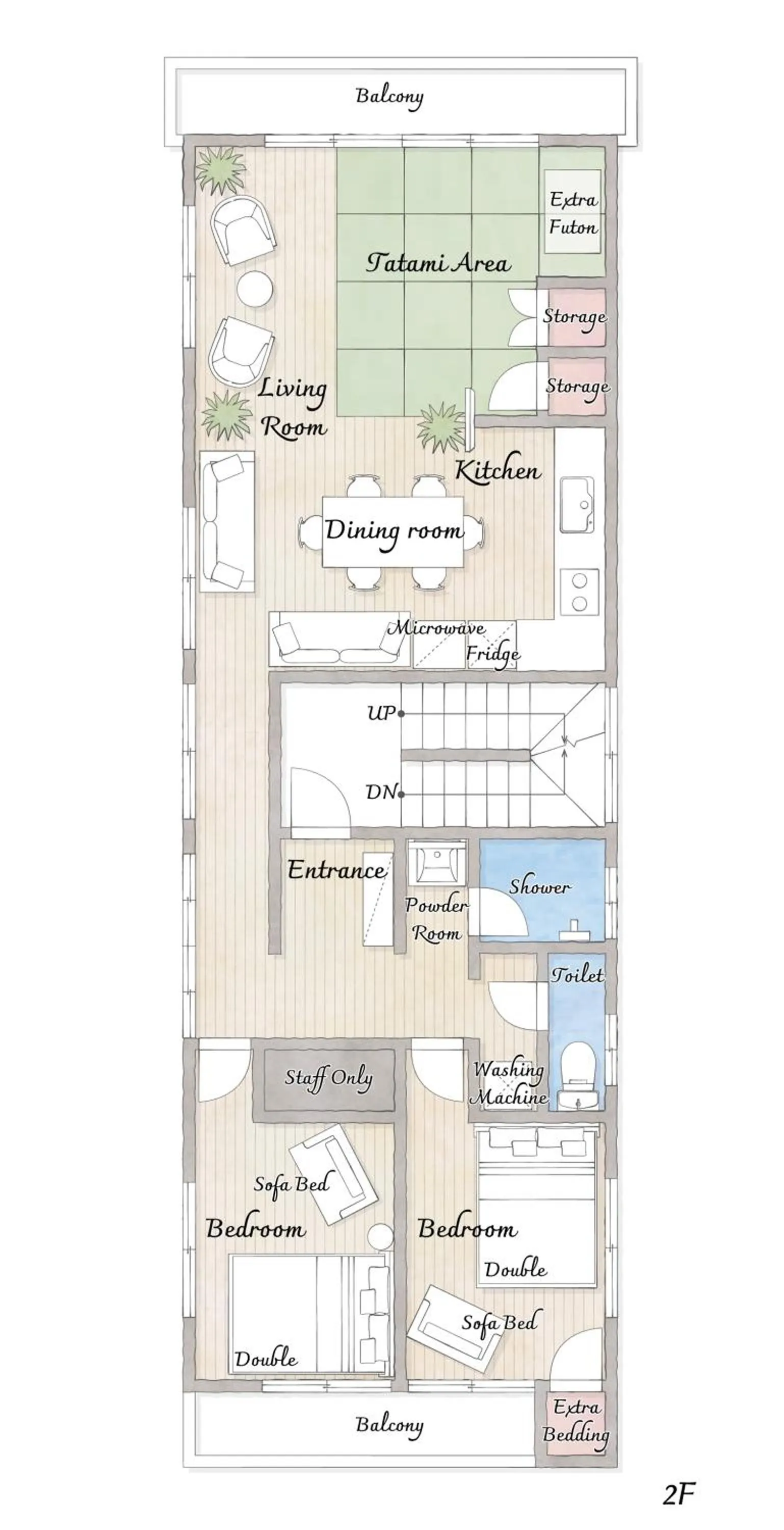 Floor plan in Residential Hotel 183 Naha