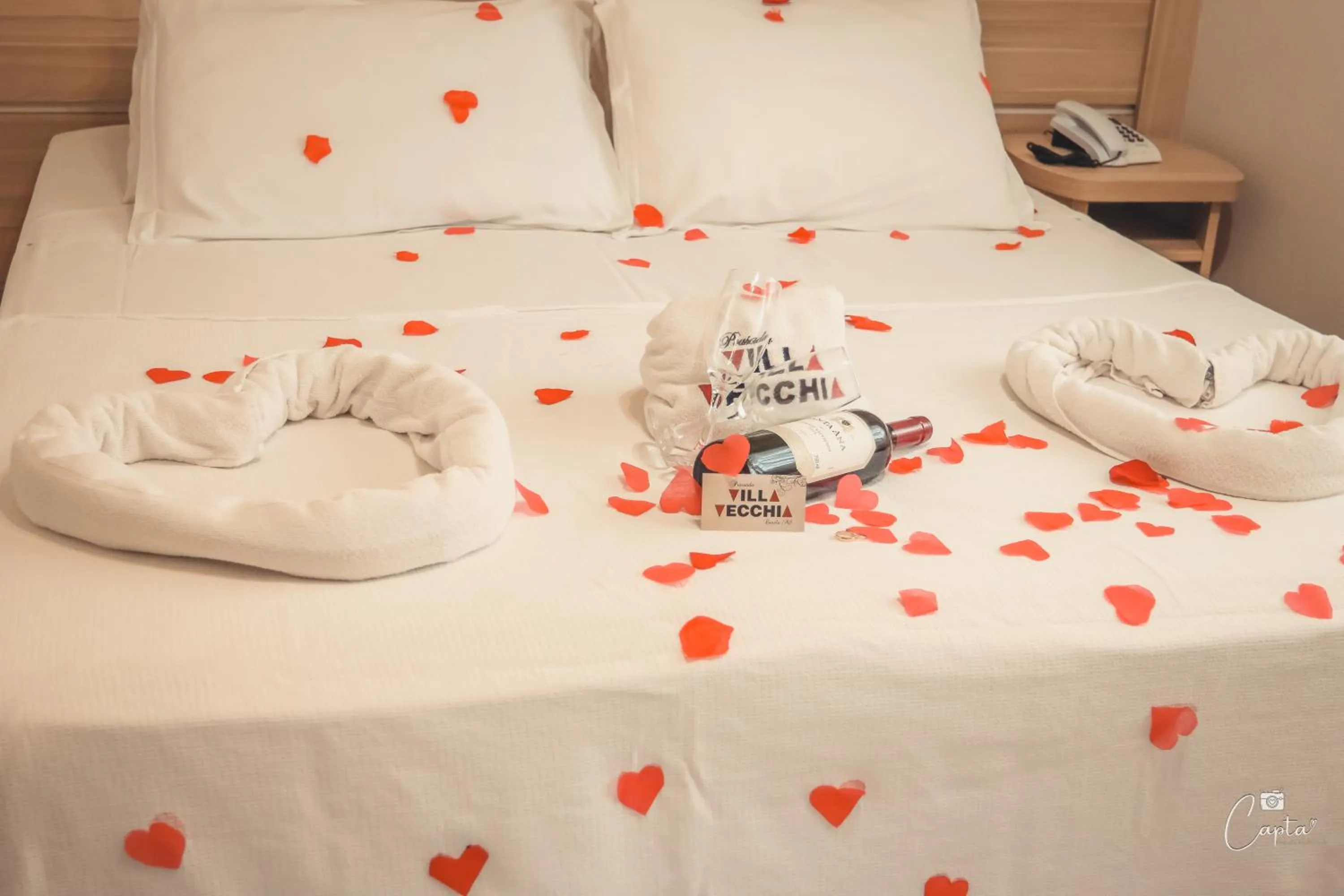 Bed in Pousada Villa Vecchia