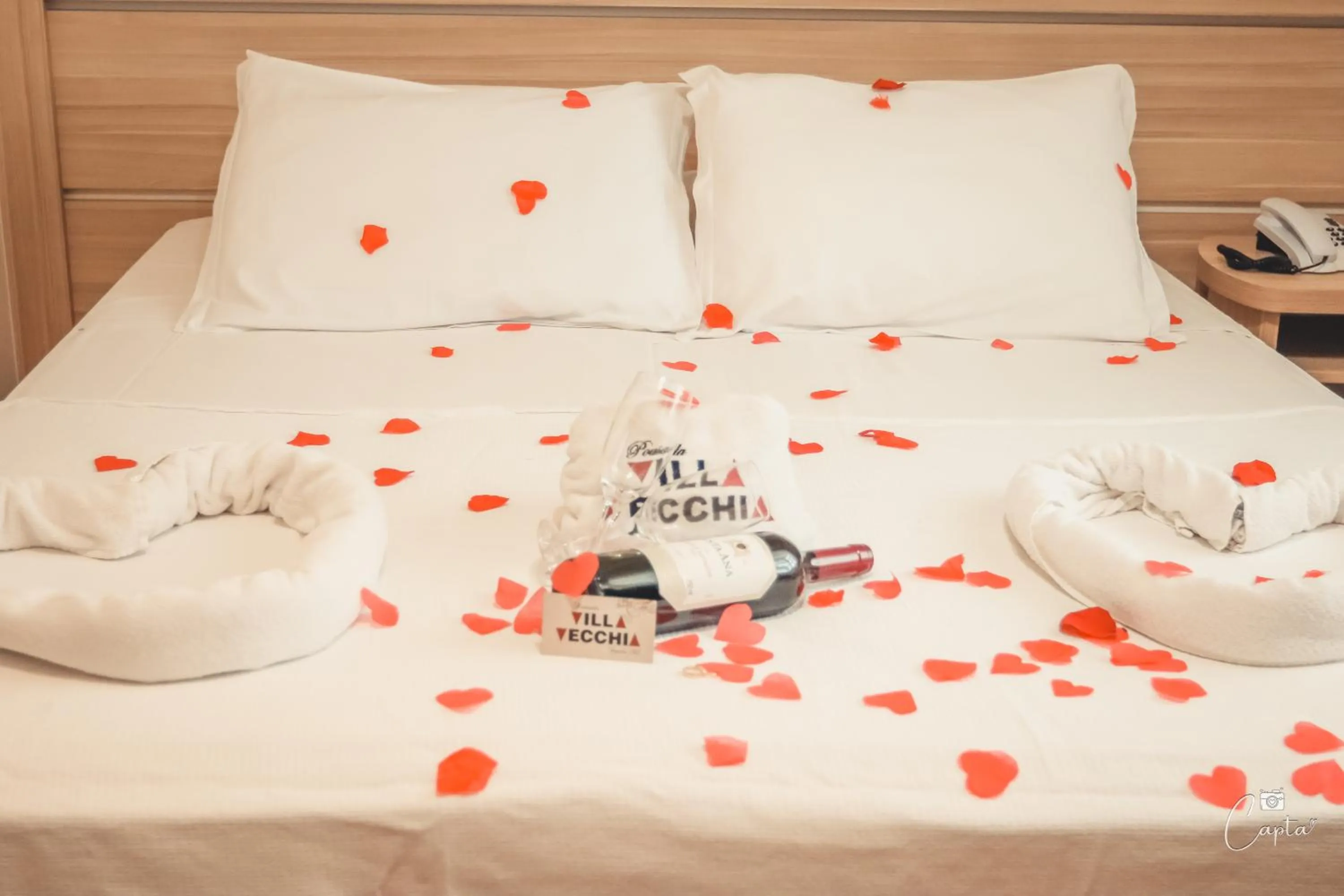 Bed in Pousada Villa Vecchia