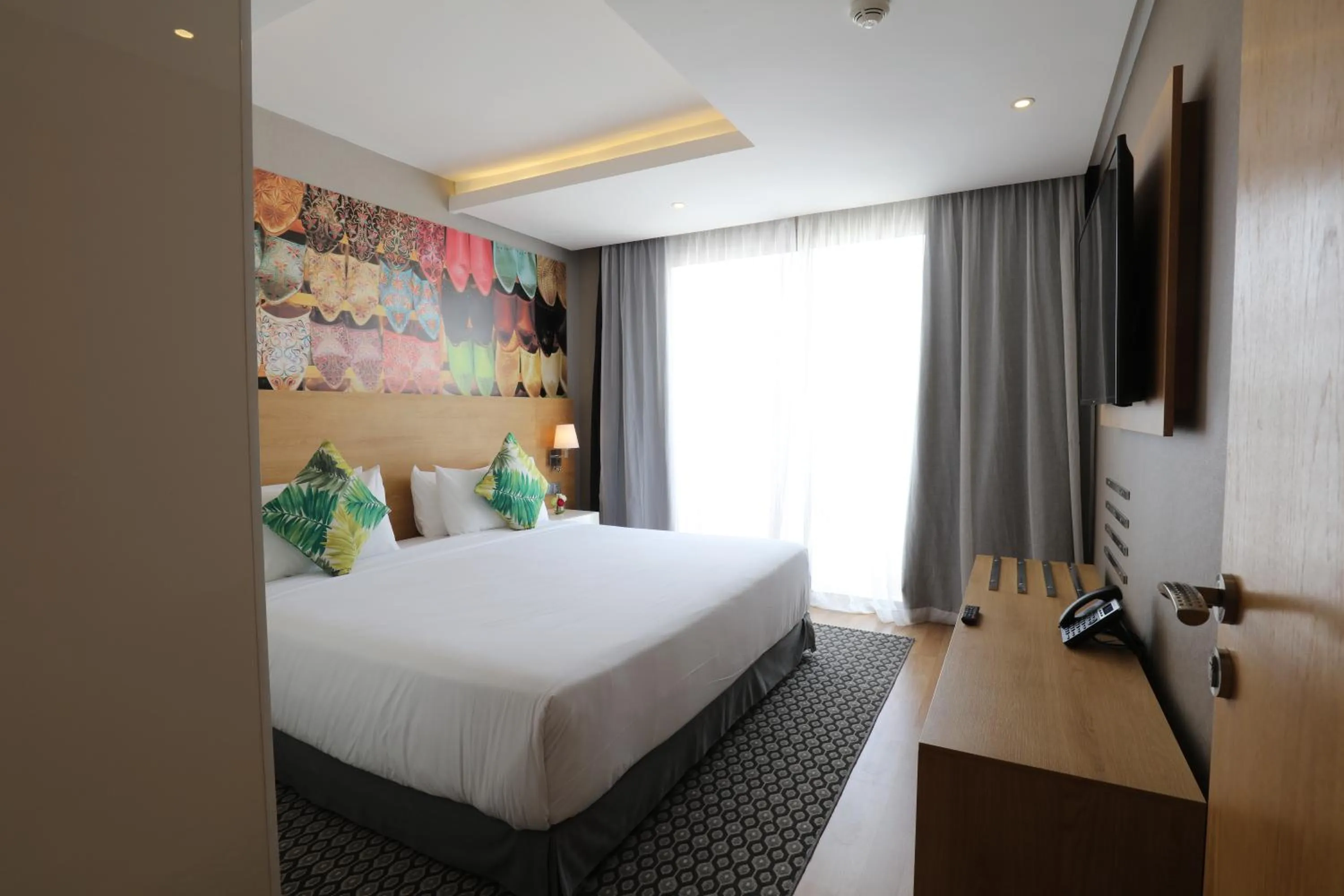 Bed in Mid Town Hotel Casablanca