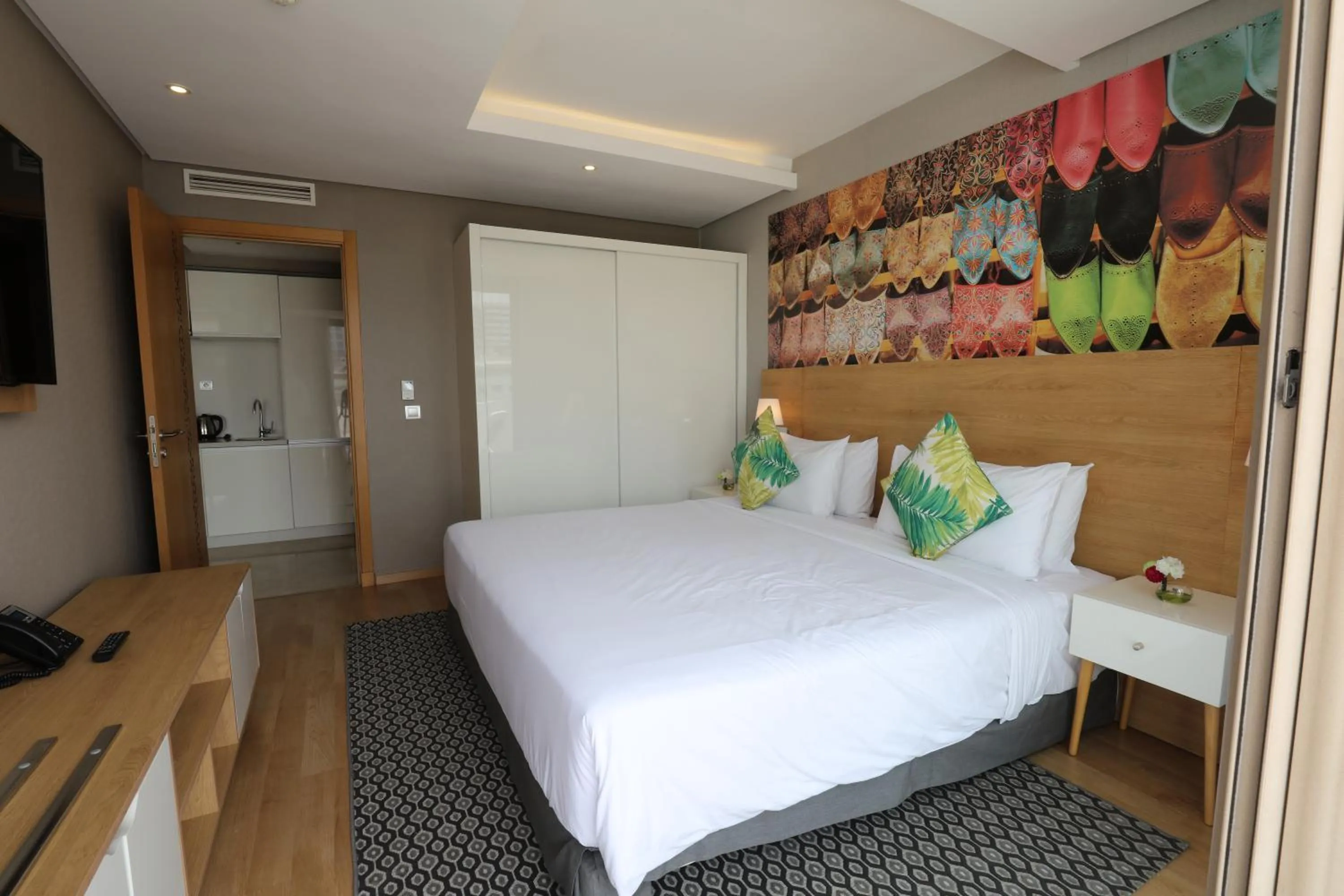 Bed in Mid Town Hotel Casablanca