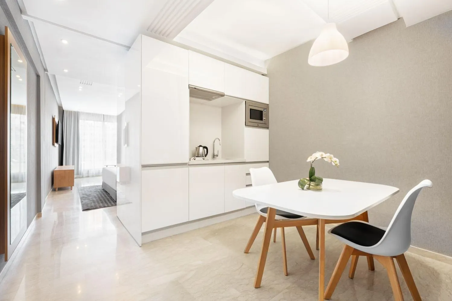 Kitchen or kitchenette in Mid Town Hotel Casablanca