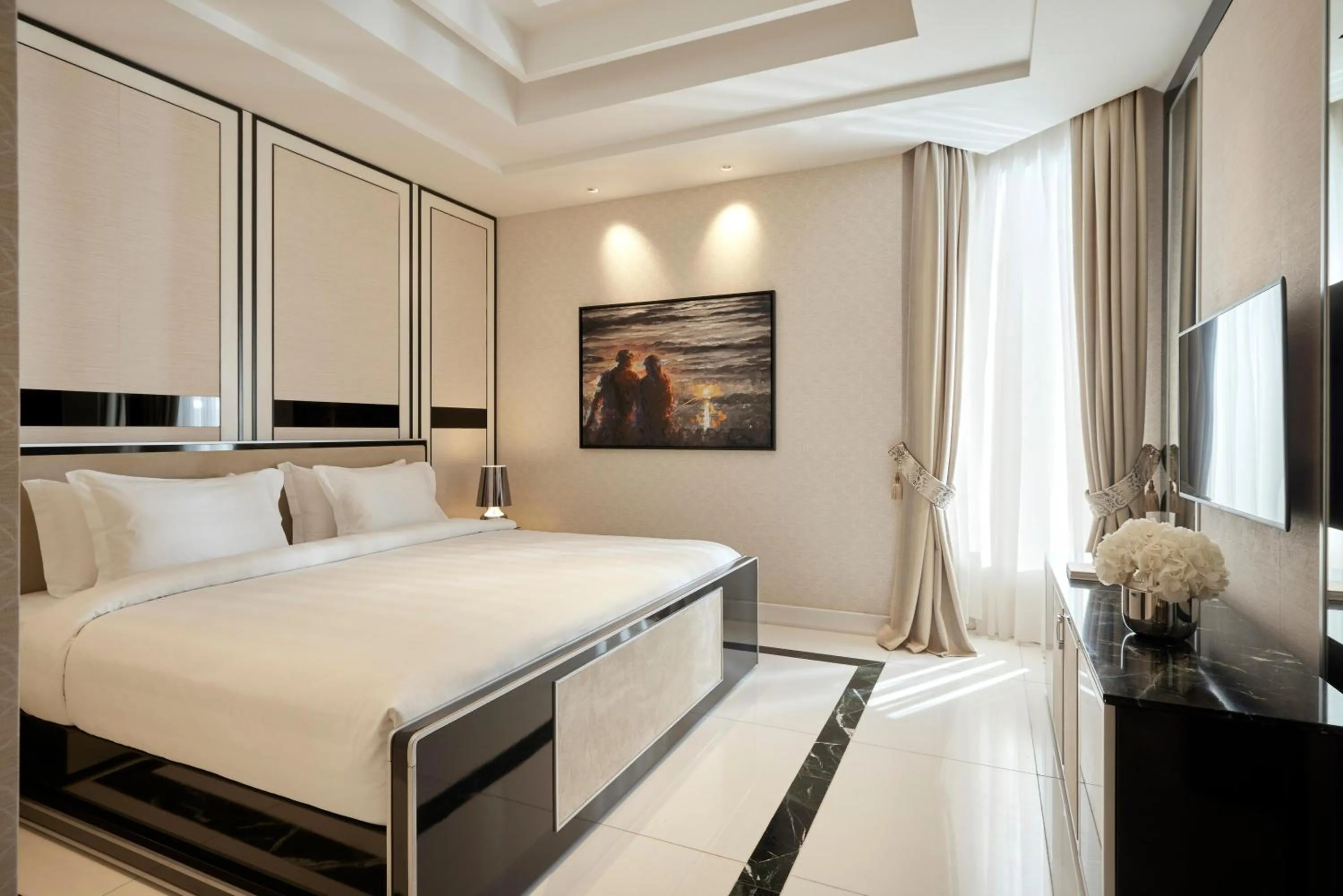 Bed in Pomegranate Wellness Spa Hotel