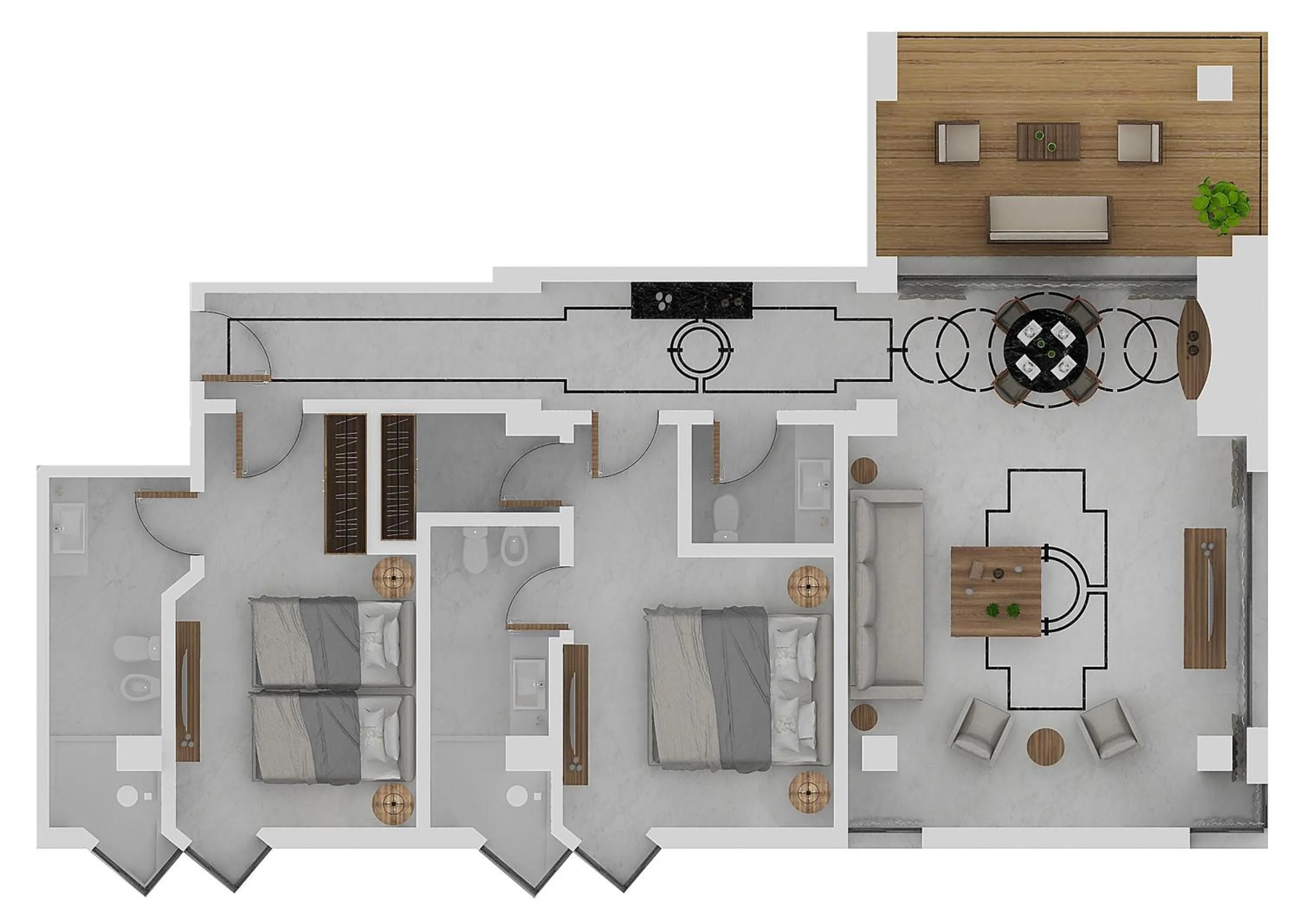 Photo of the whole room in Pomegranate Wellness Spa Hotel