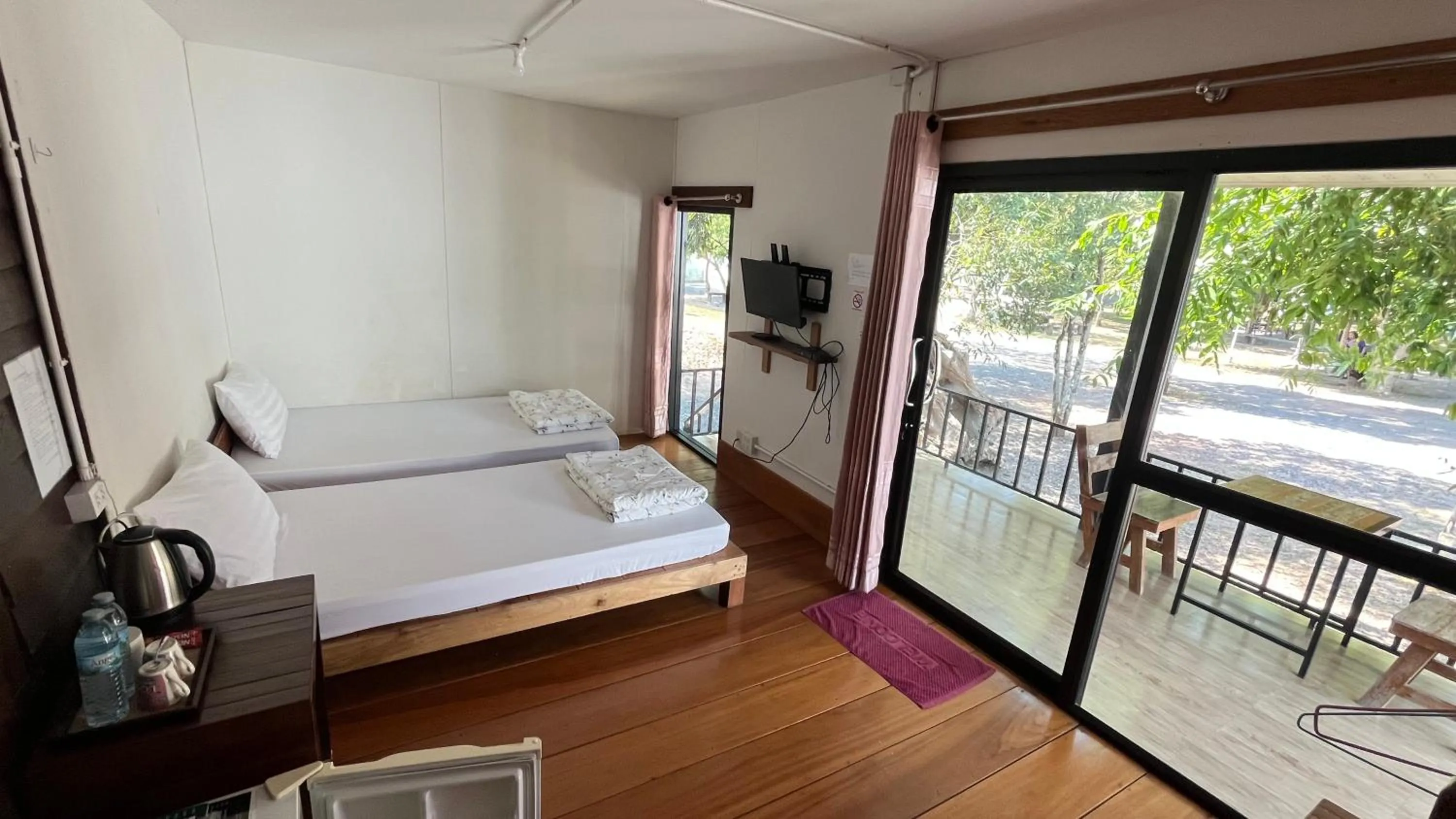 Bed in Sangkaset Resort