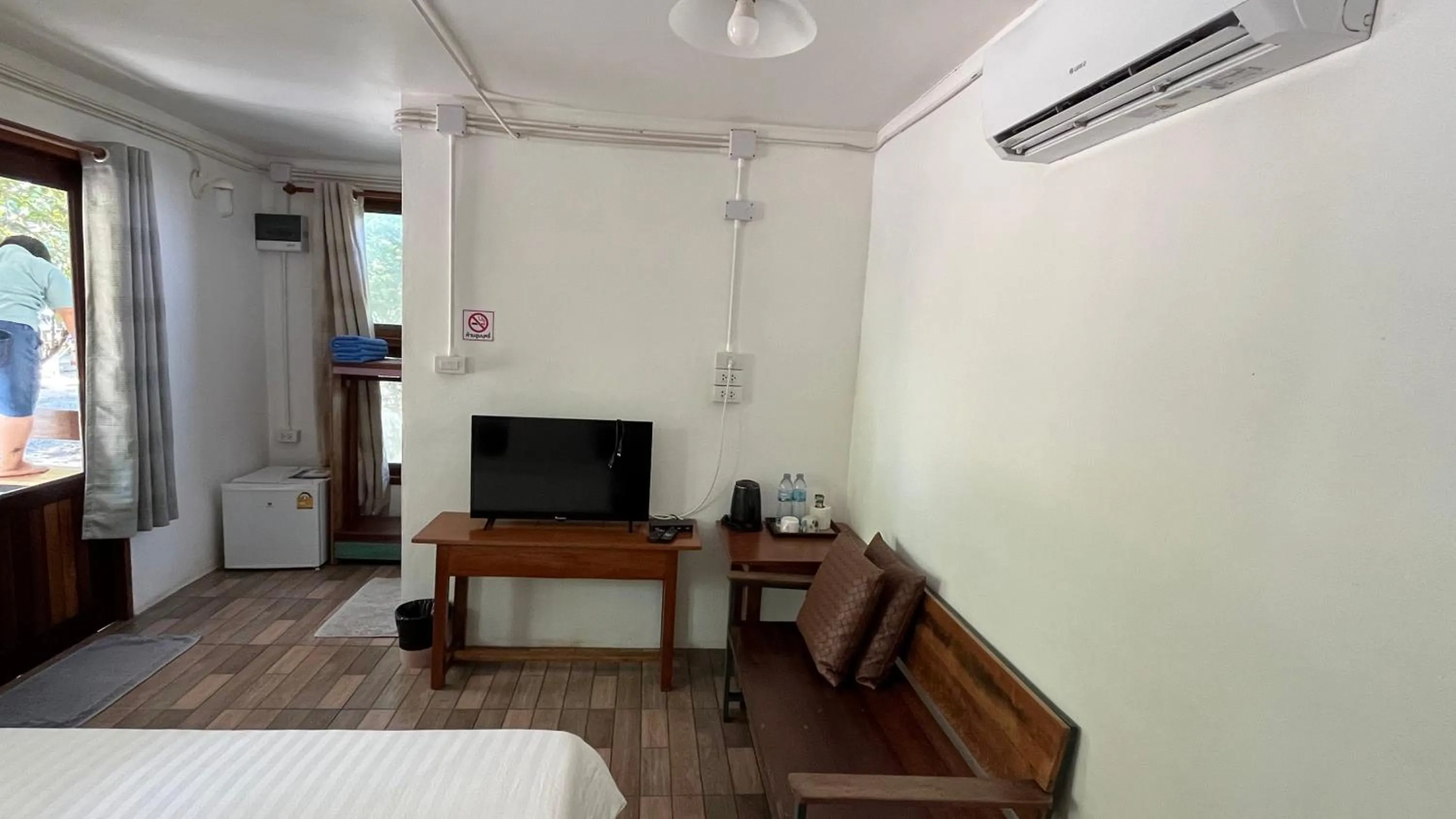 Bed in Sangkaset Resort