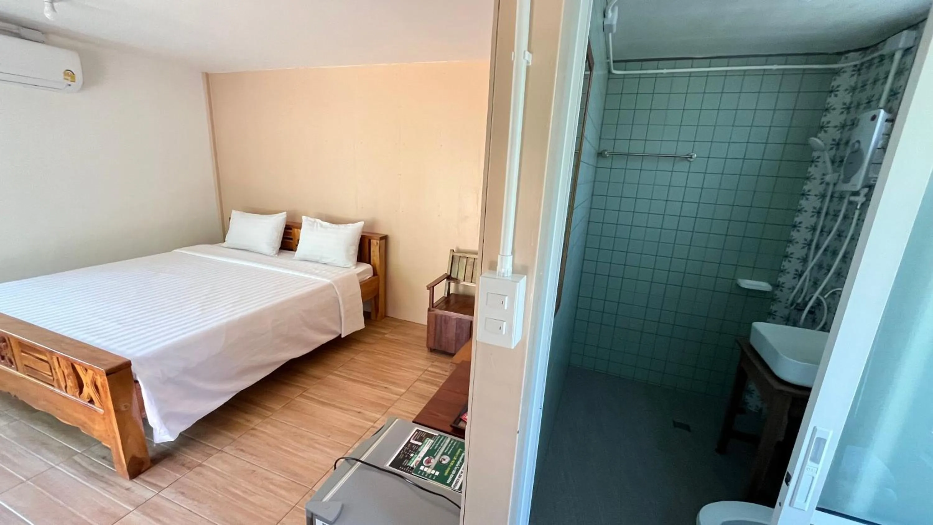 Bed in Sangkaset Resort