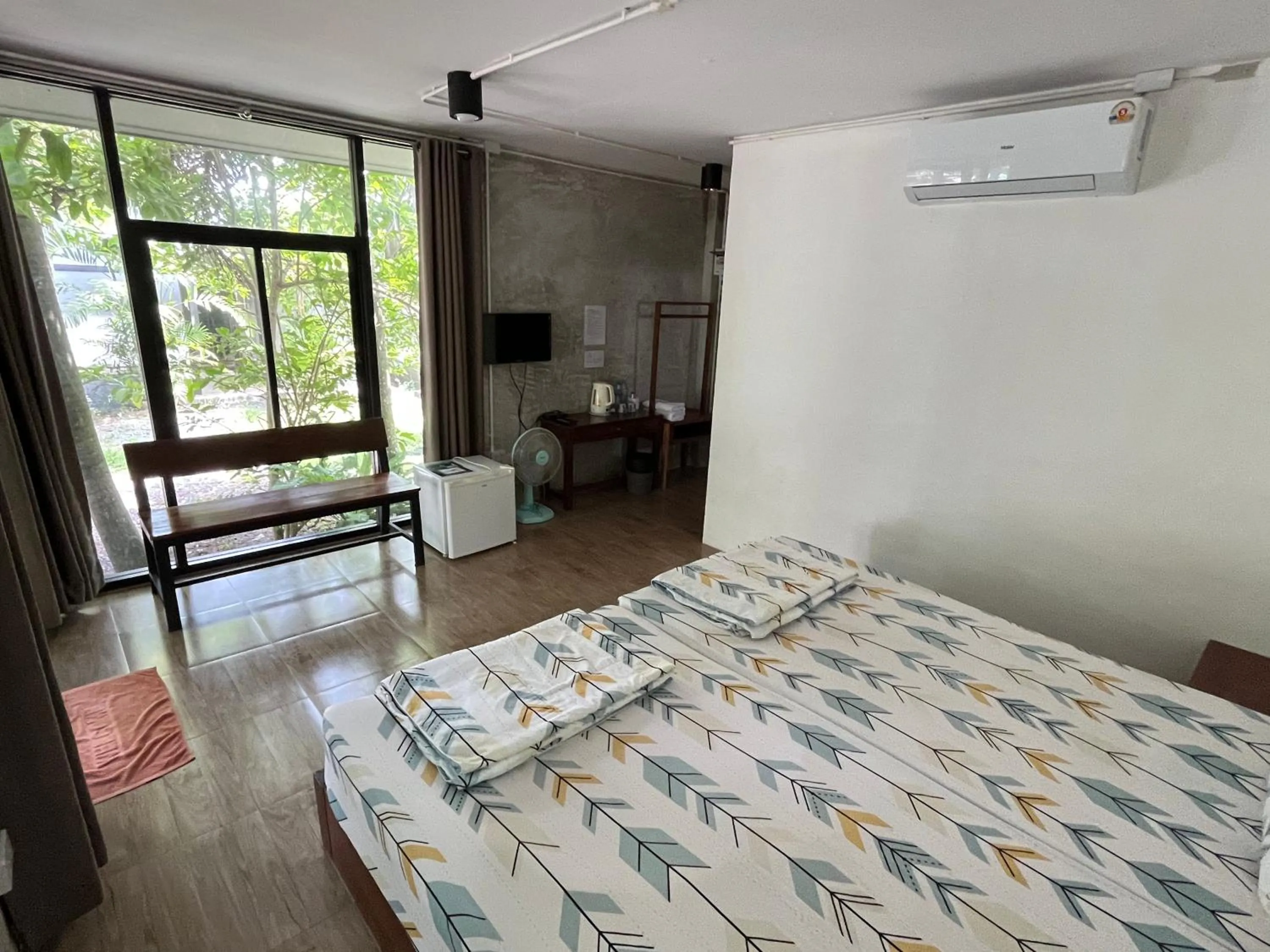 Bed in Sangkaset Resort