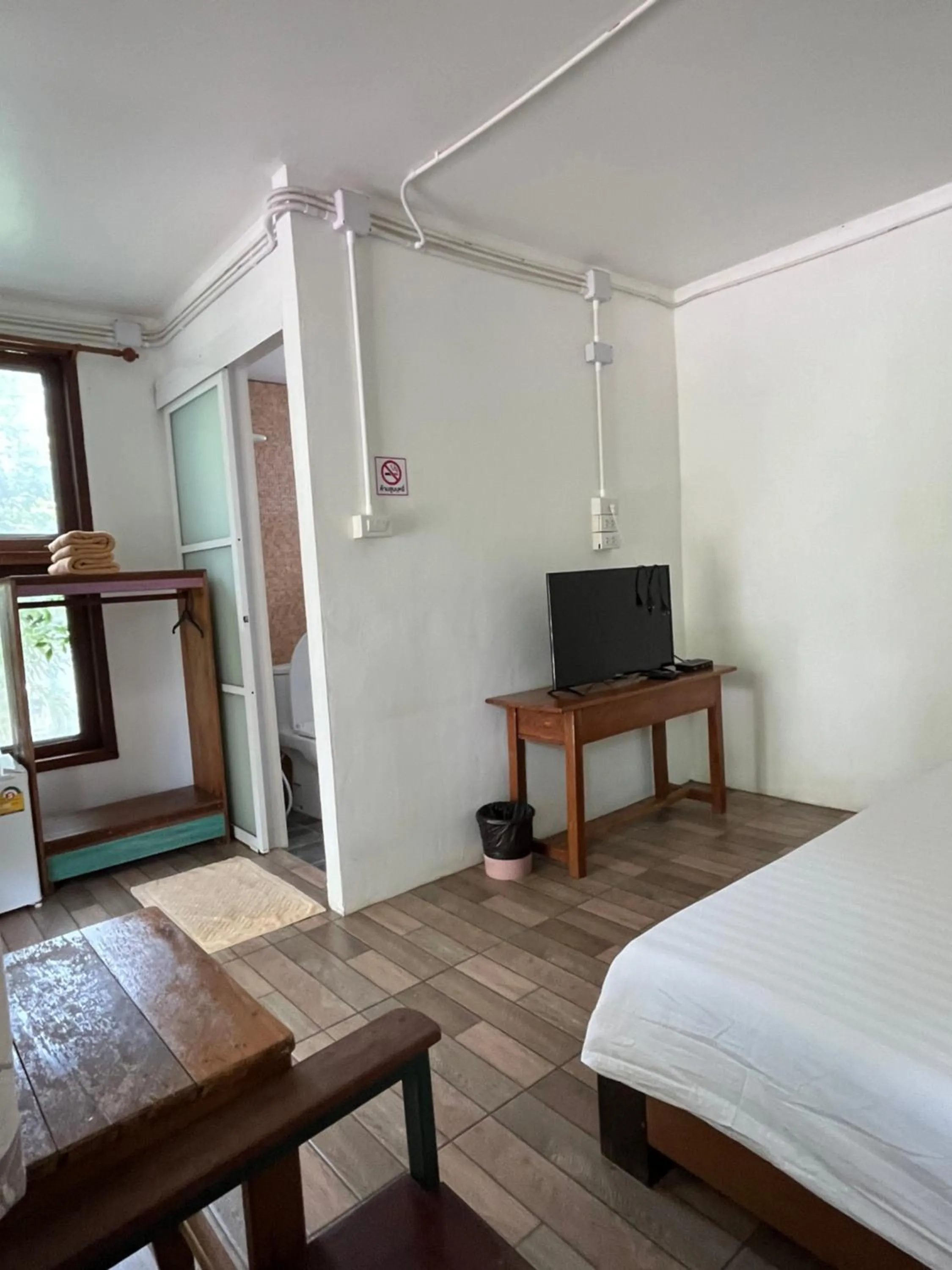 Bed in Sangkaset Resort