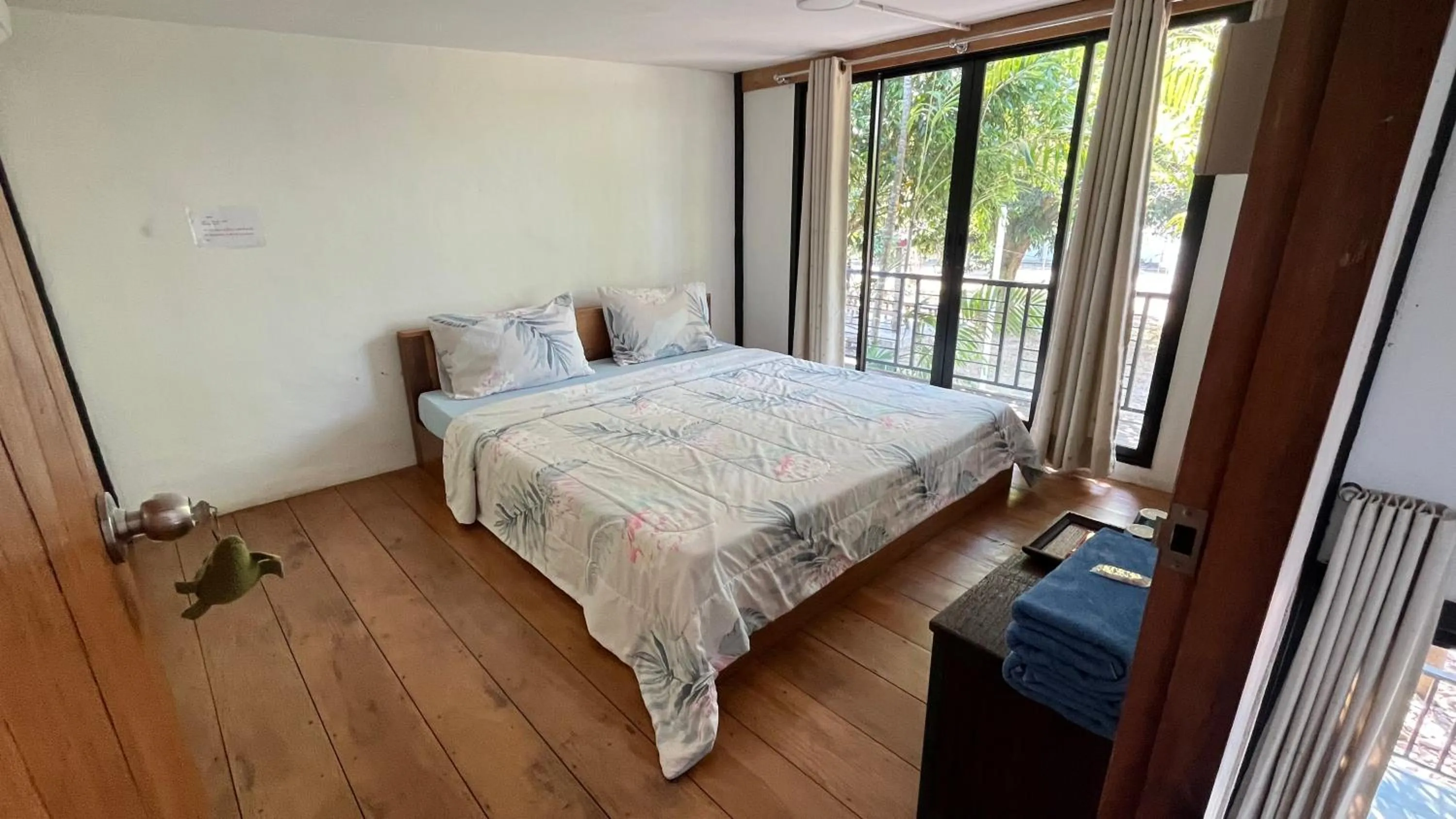 Bed in Sangkaset Resort