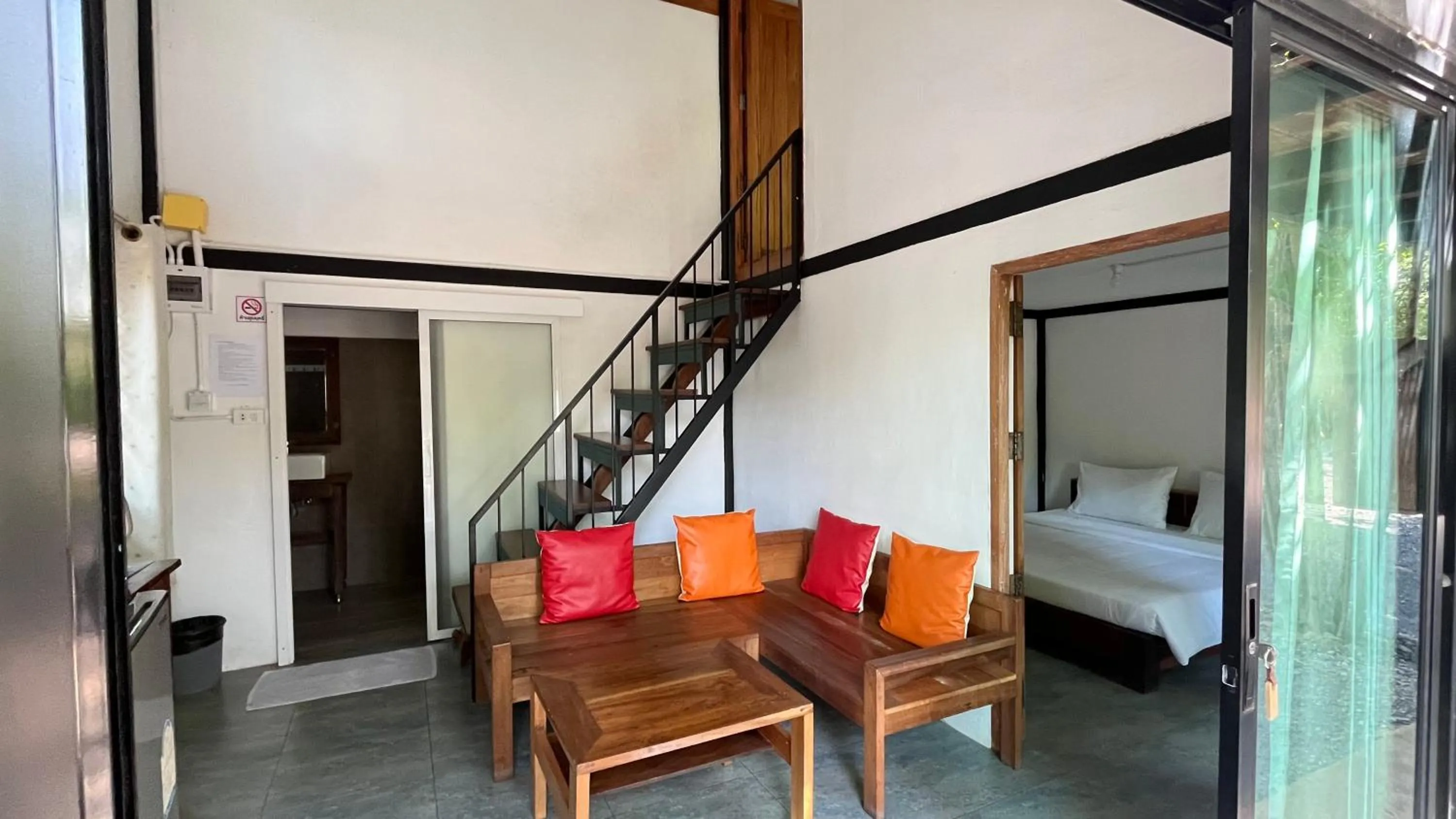 Bed in Sangkaset Resort