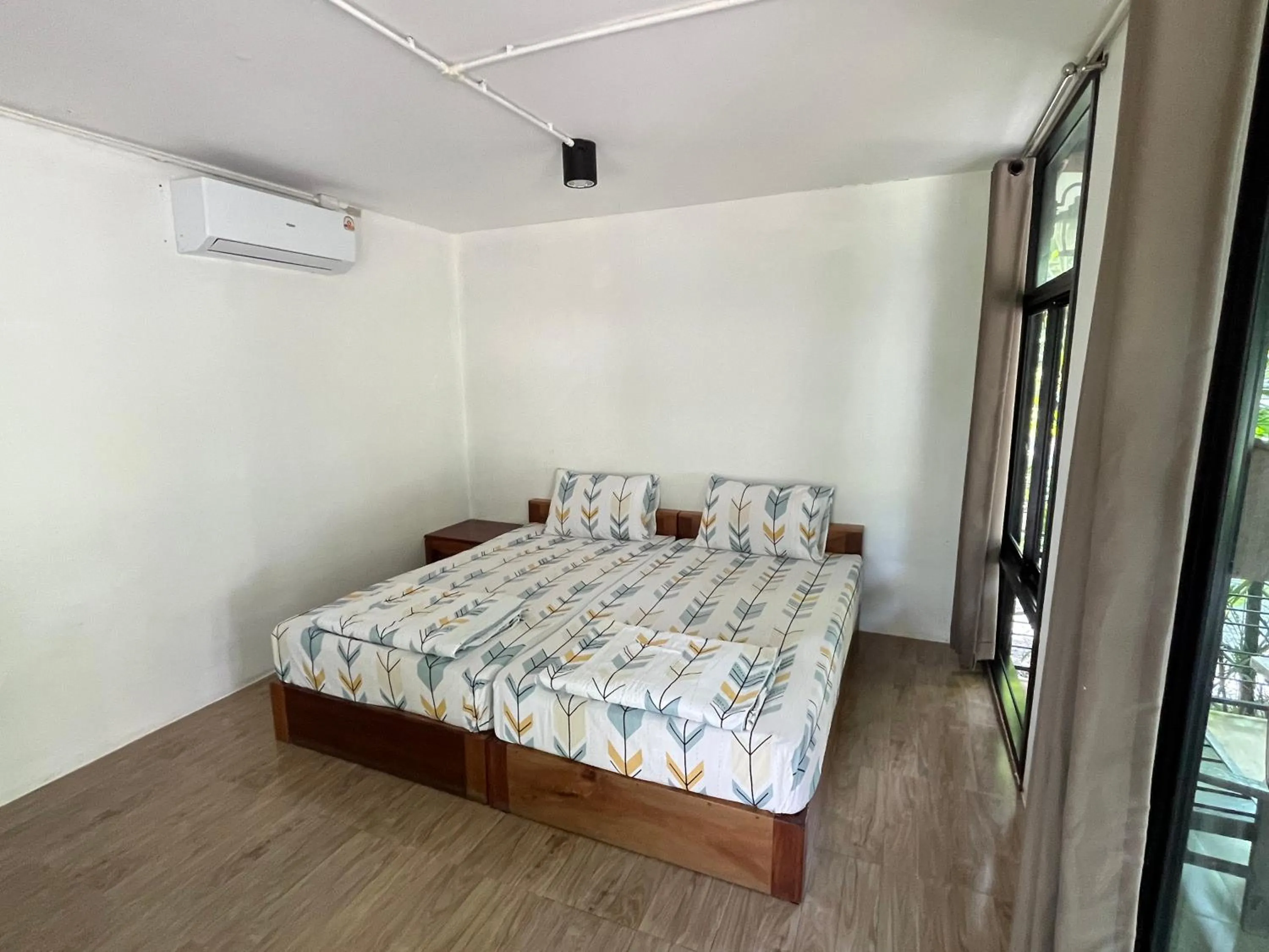 Bed in Sangkaset Resort