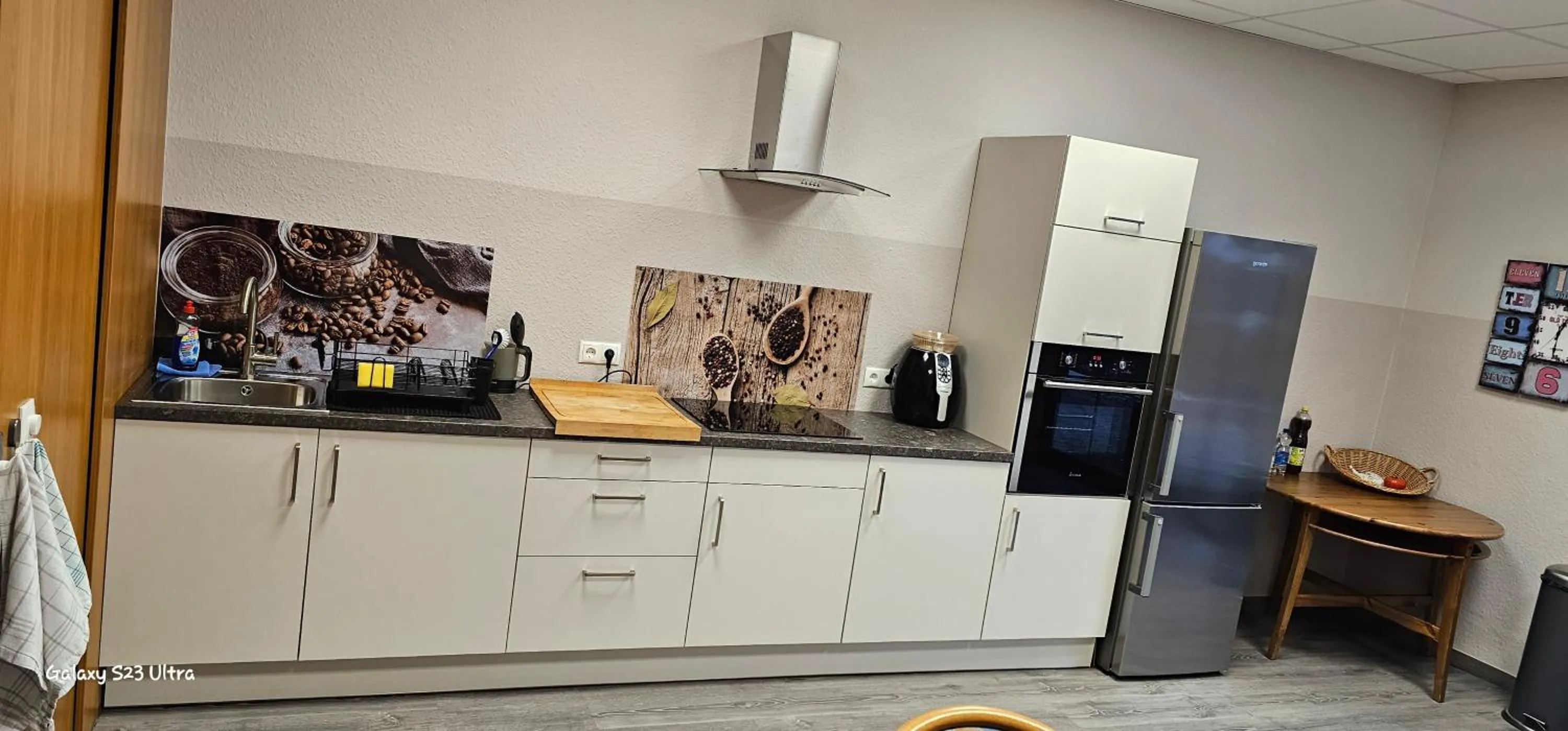 Kitchen or kitchenette in Aparthotel Höper