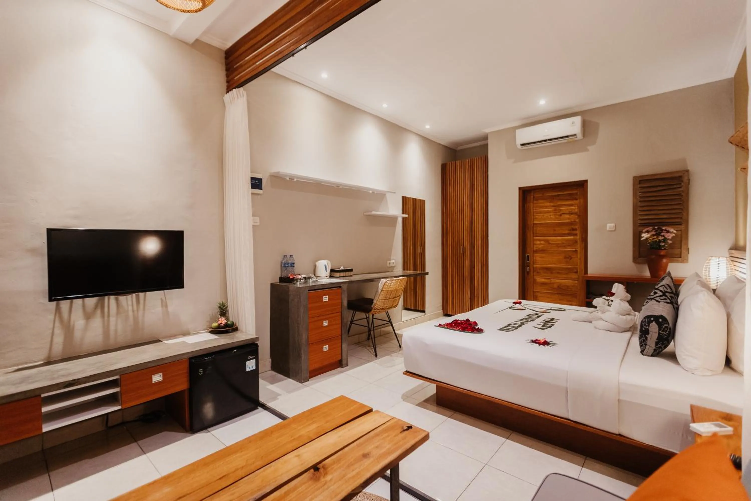 Bed in Pangkung Sari Bed and Breakfast