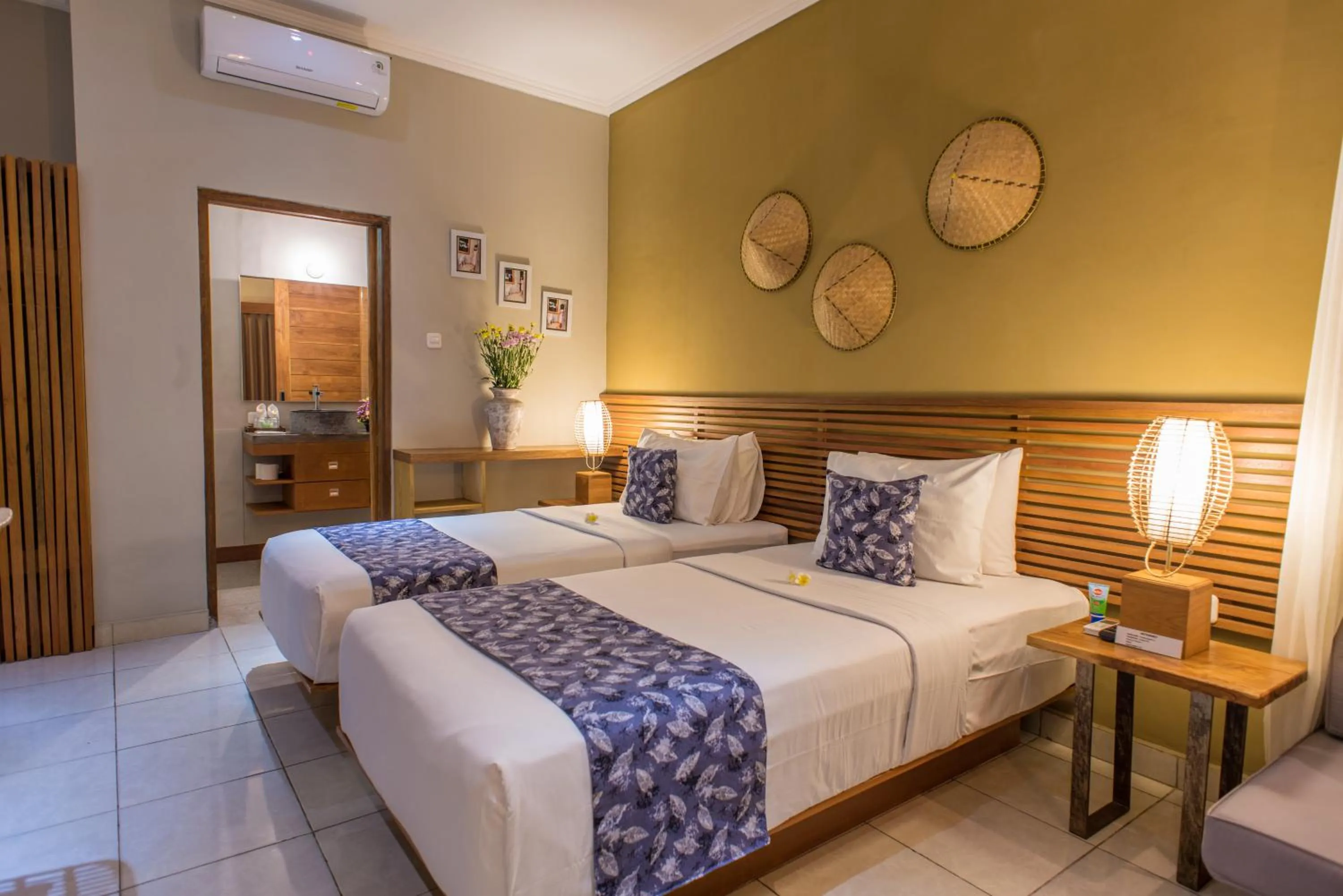 Bed in Pangkung Sari Bed and Breakfast