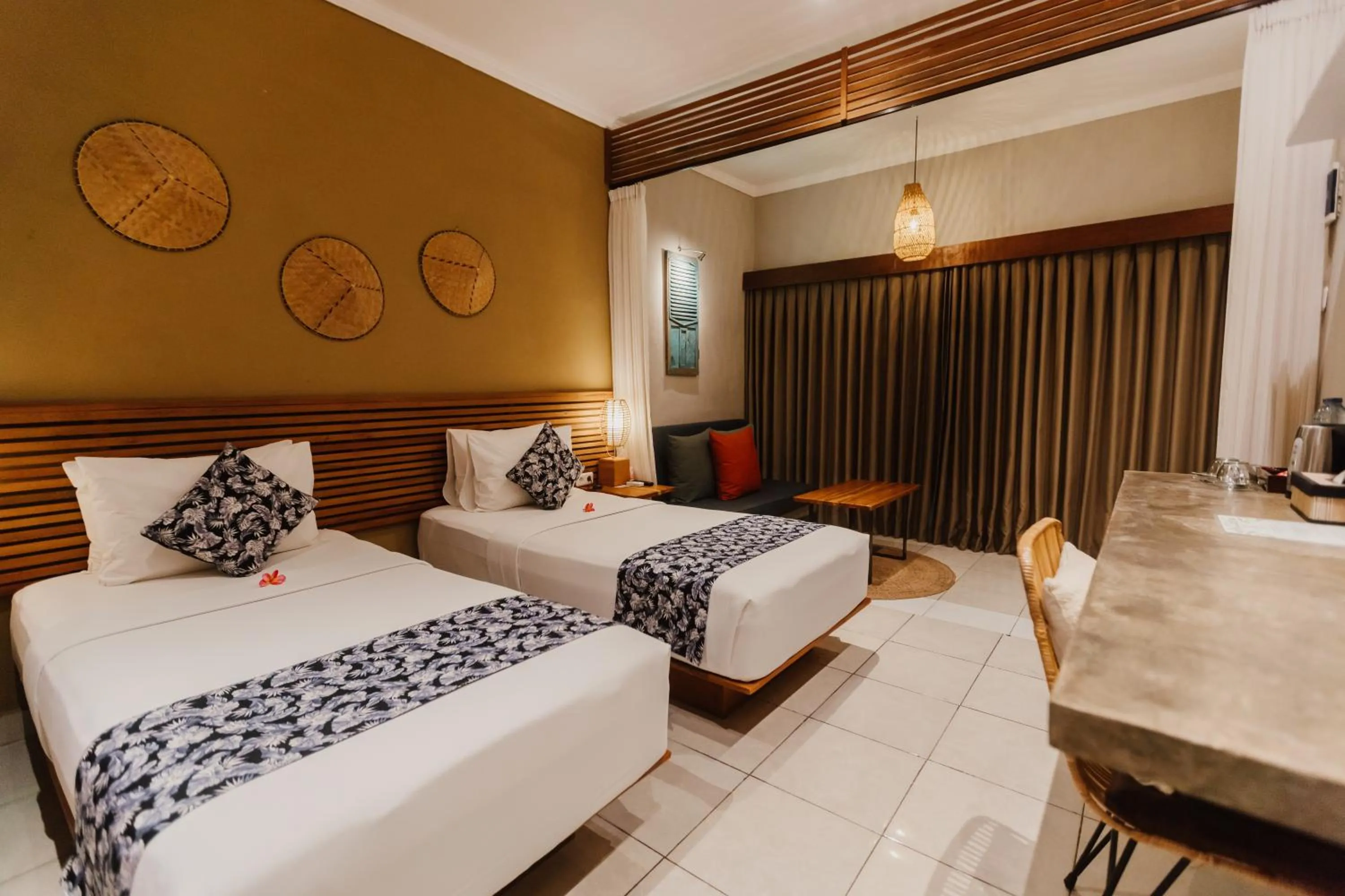 Bed in Pangkung Sari Bed and Breakfast