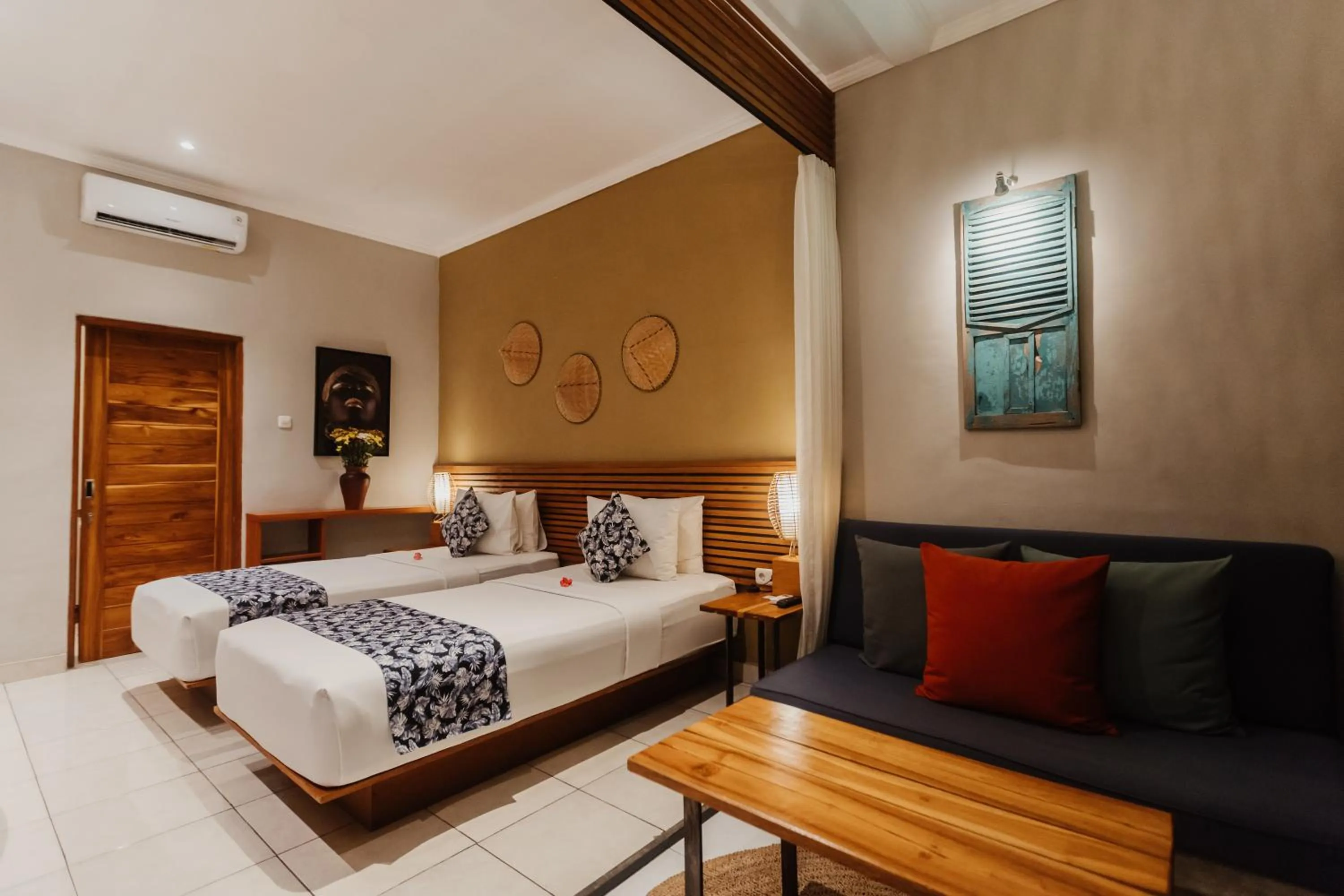 Bed in Pangkung Sari Bed and Breakfast