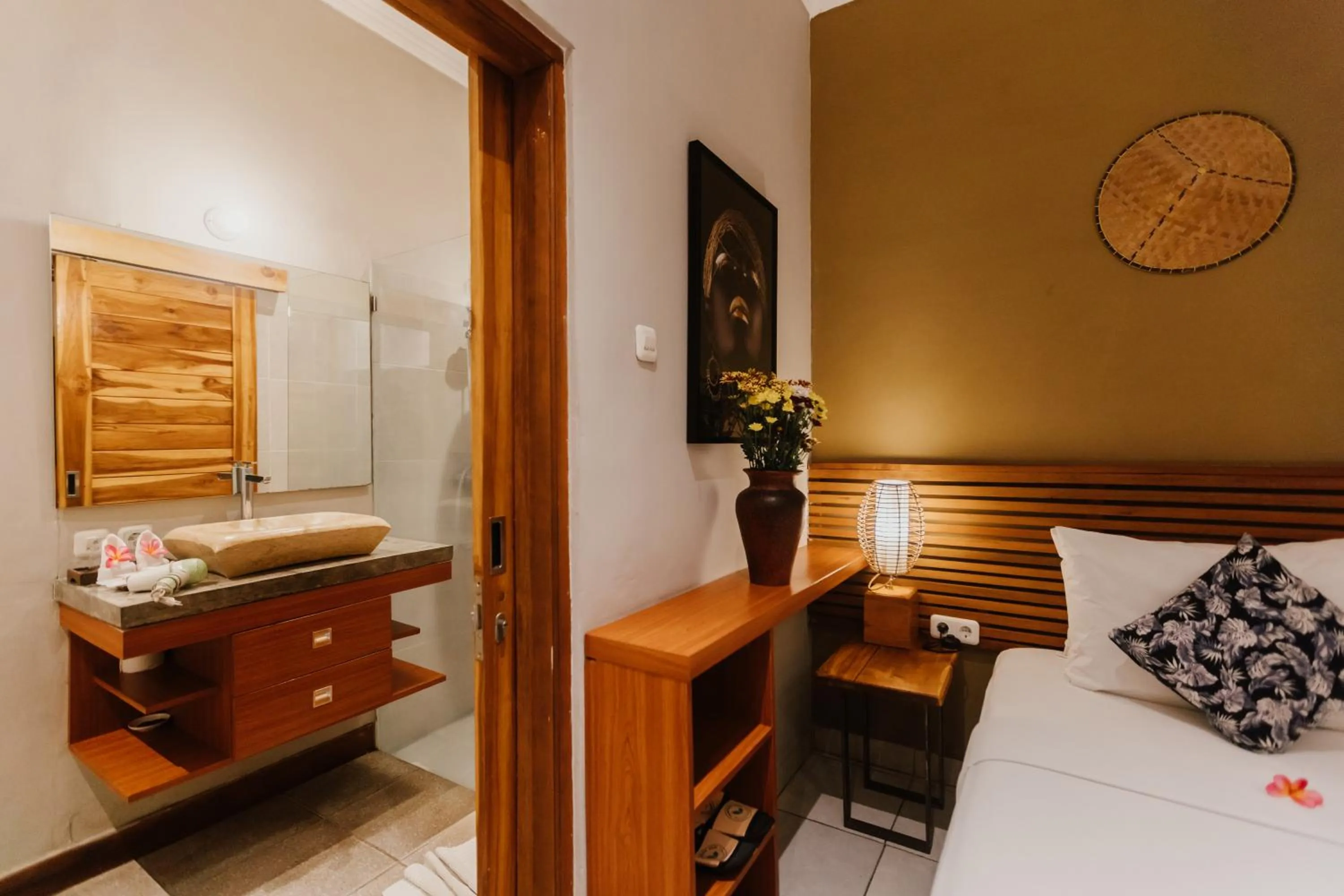 Bed in Pangkung Sari Bed and Breakfast