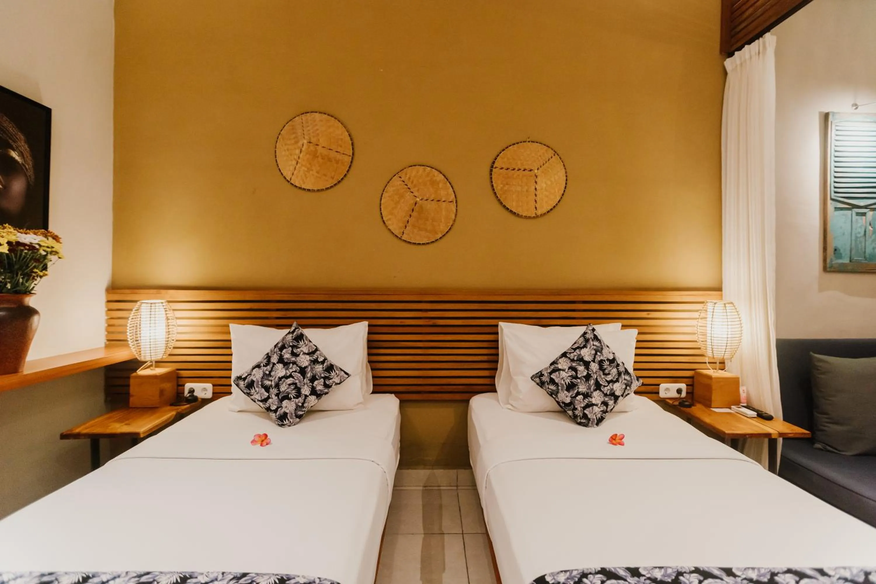 Bed in Pangkung Sari Bed and Breakfast