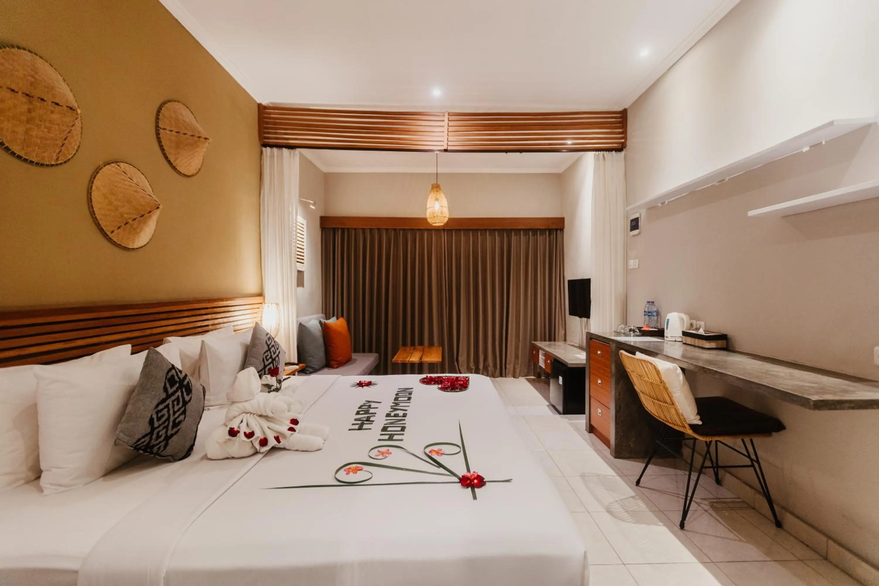 Bed in Pangkung Sari Bed and Breakfast