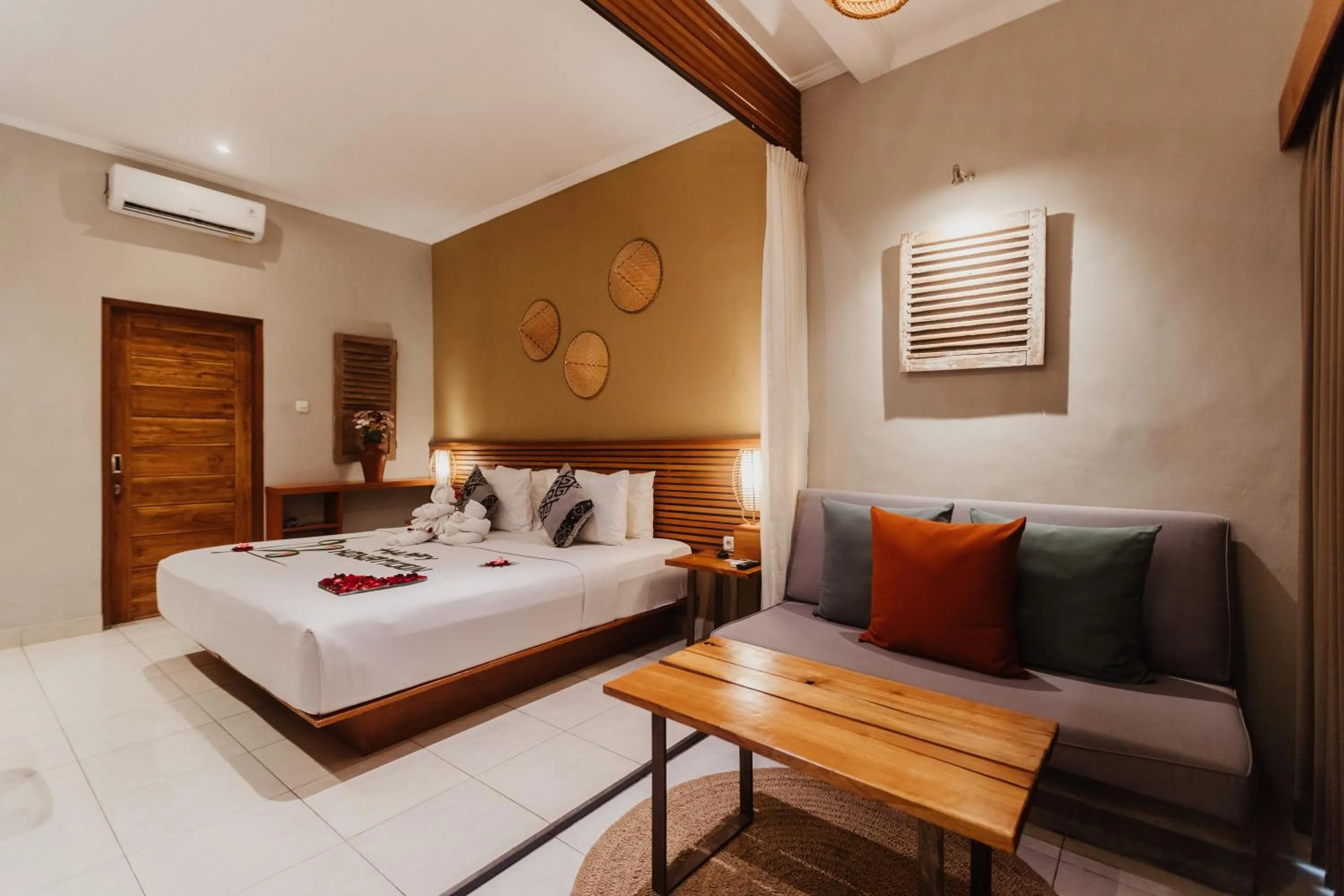 Bed in Pangkung Sari Bed and Breakfast