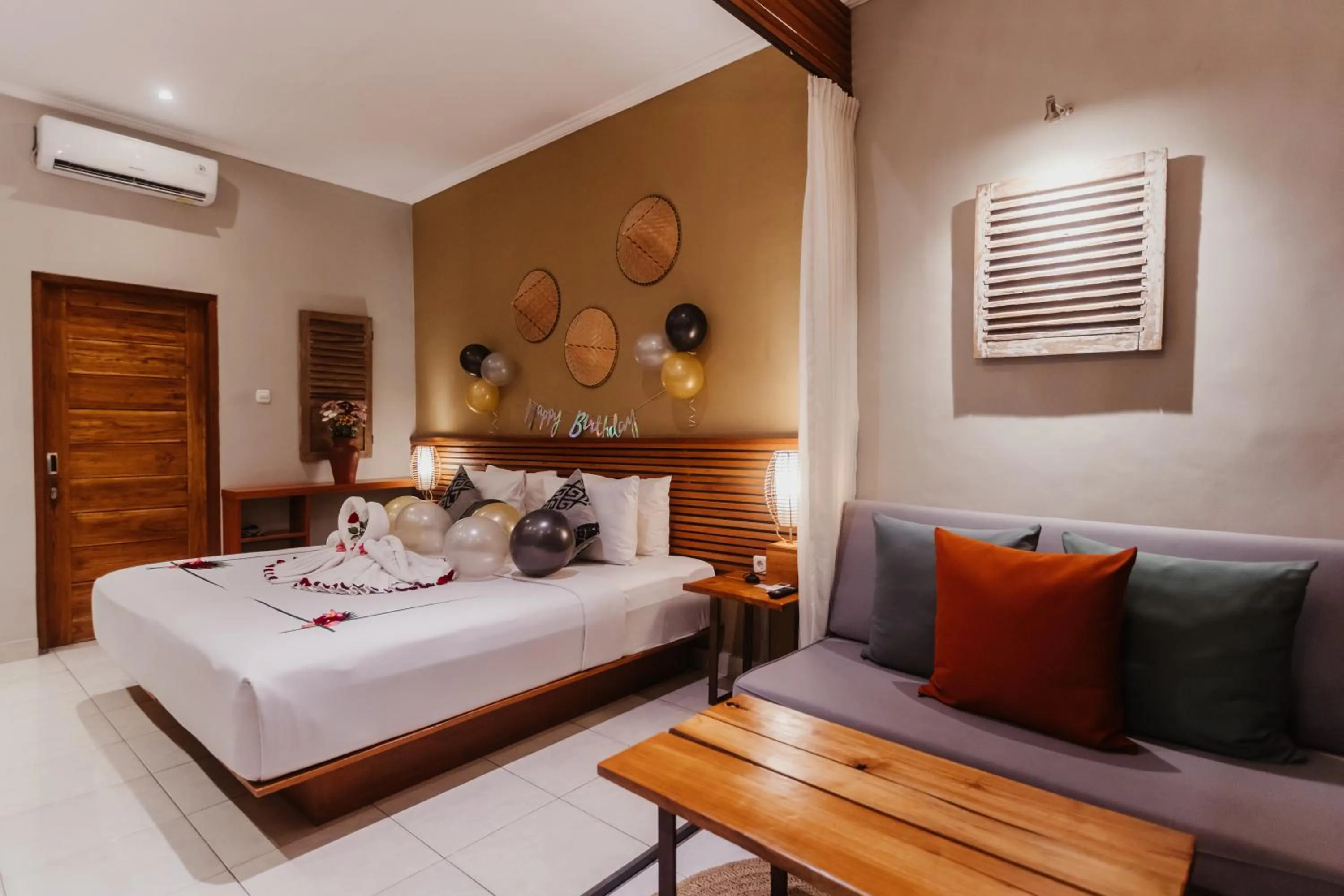 Bed in Pangkung Sari Bed and Breakfast