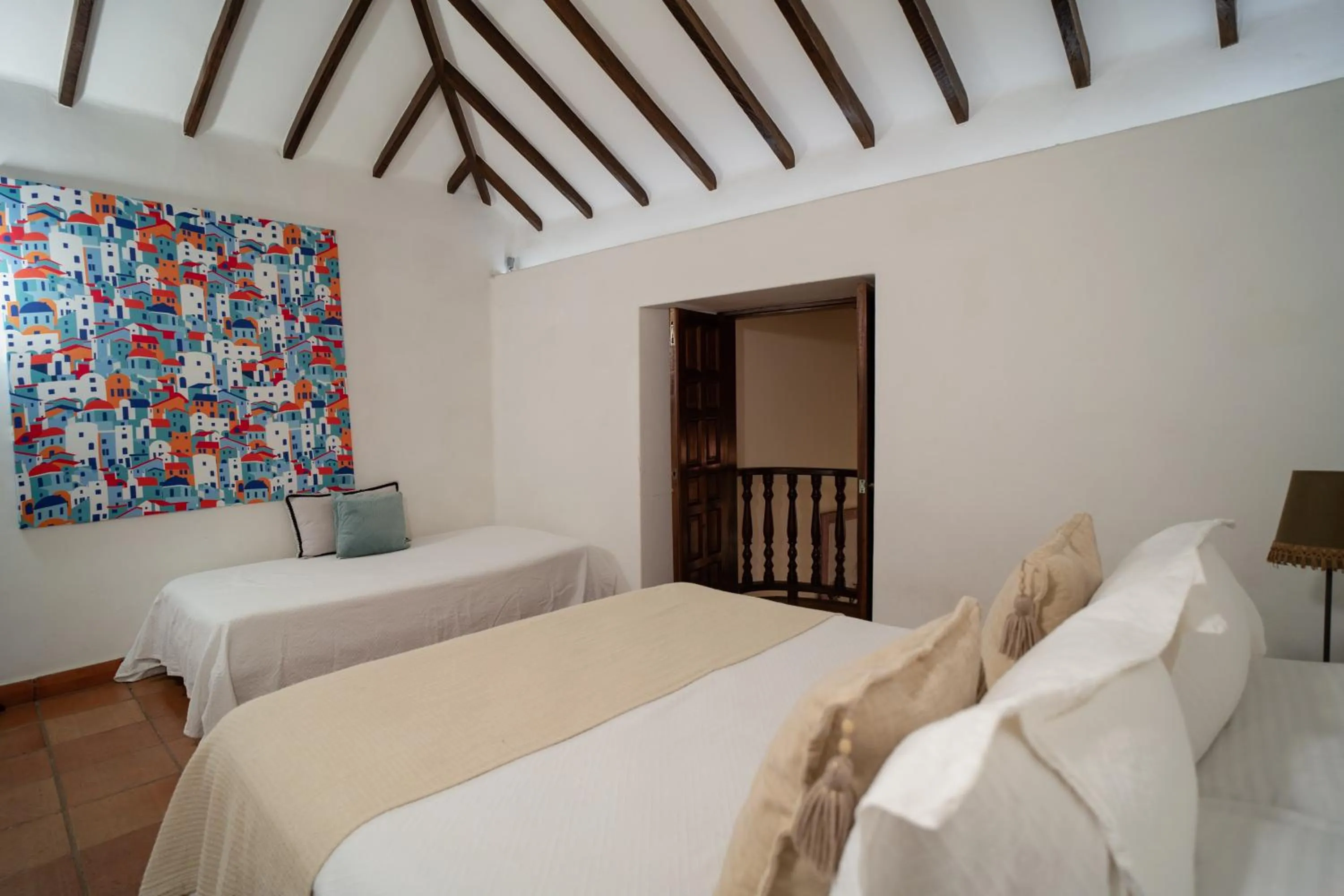 Balcony/Terrace, Bed in Hotel Boutique Al Alma