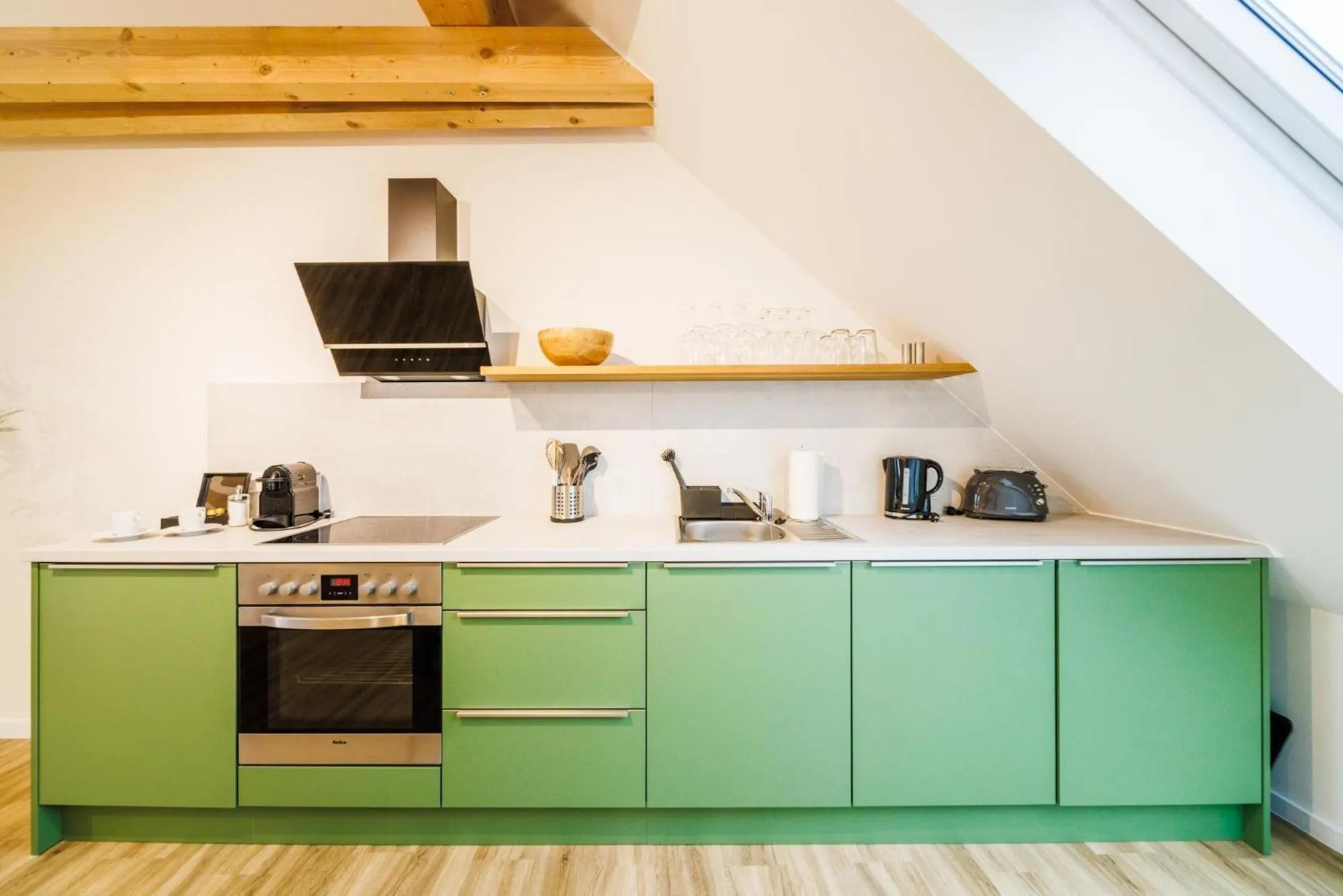 Kitchen or kitchenette in Glück Auf Appartements Rembrandtstraße Essen