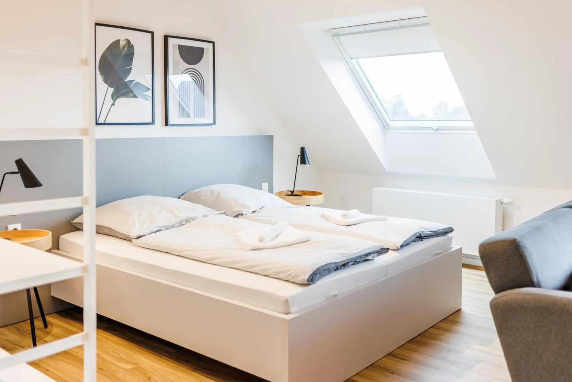 Bed in Glück Auf Appartements Rembrandtstraße Essen