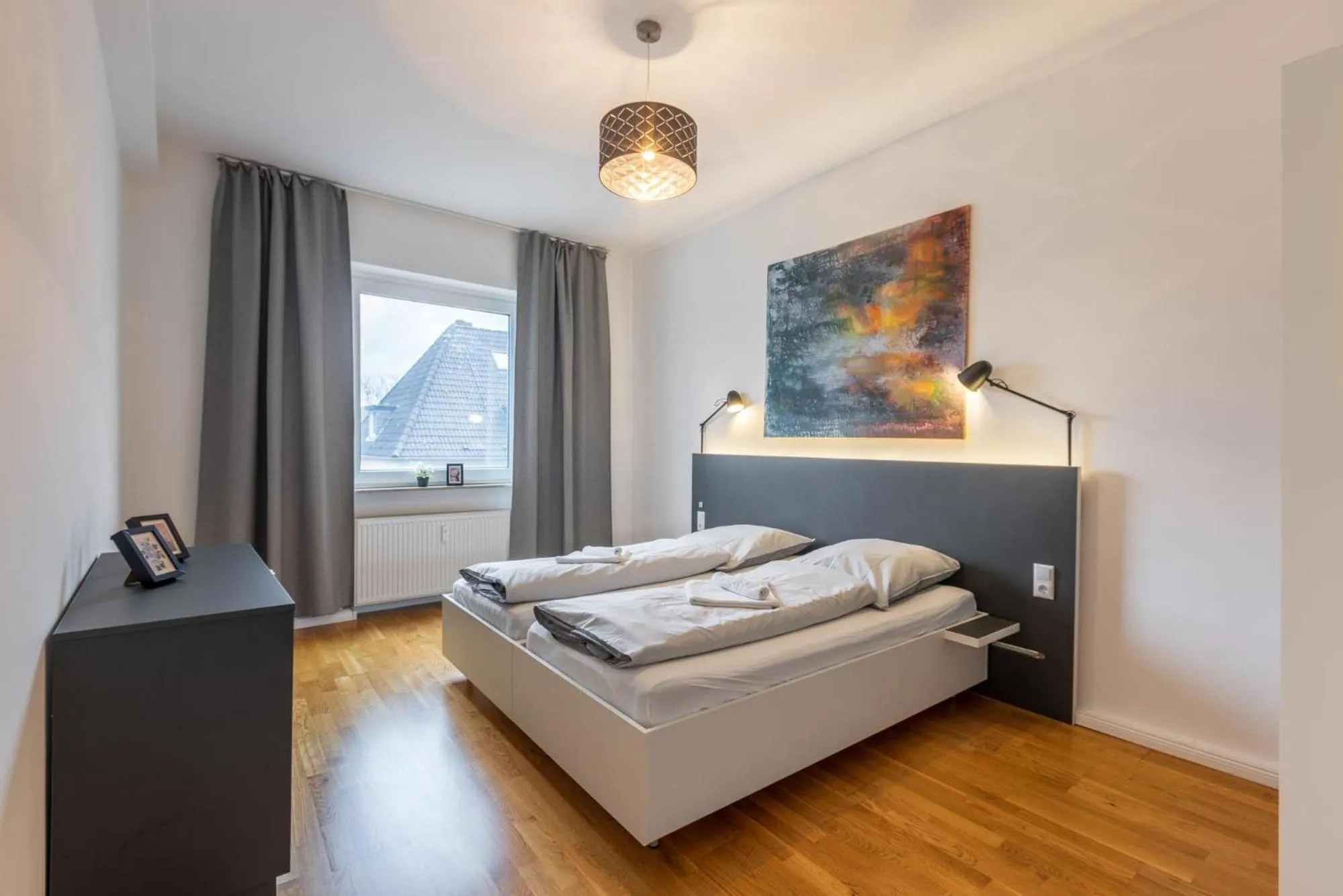 Bed in Glück Auf Appartements Rembrandtstraße Essen