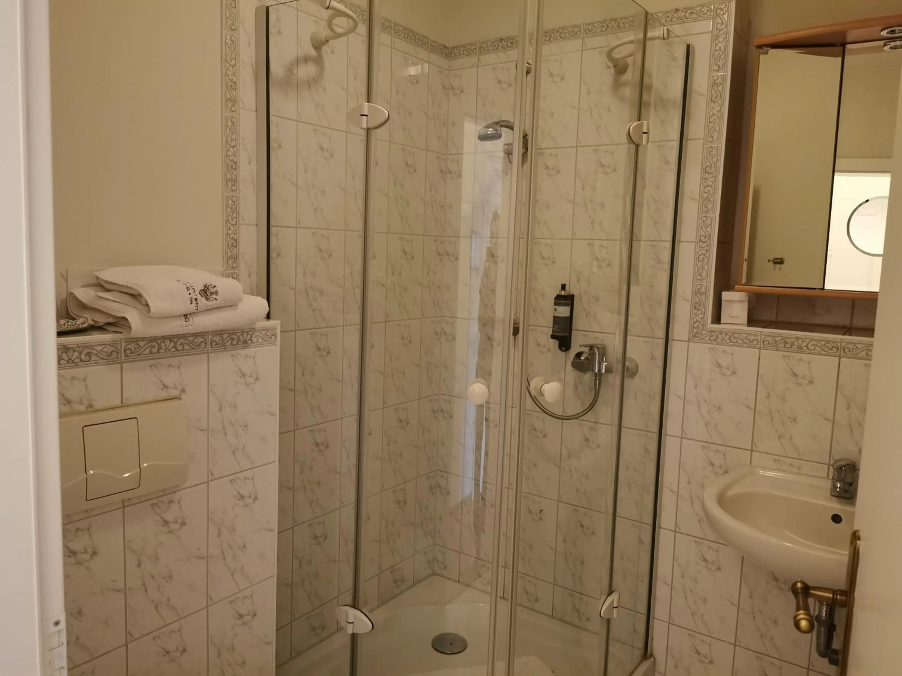 Shower in Hotel & Spa Wasserschloss Westerburg