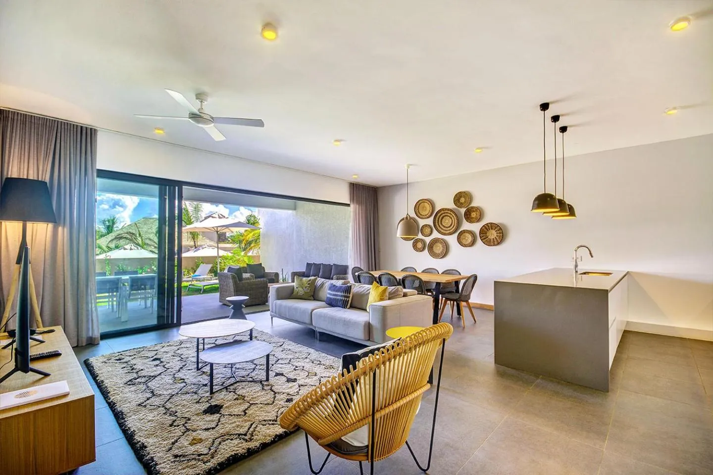 Living room in Mythic Suites & Villas by MJ Holidays