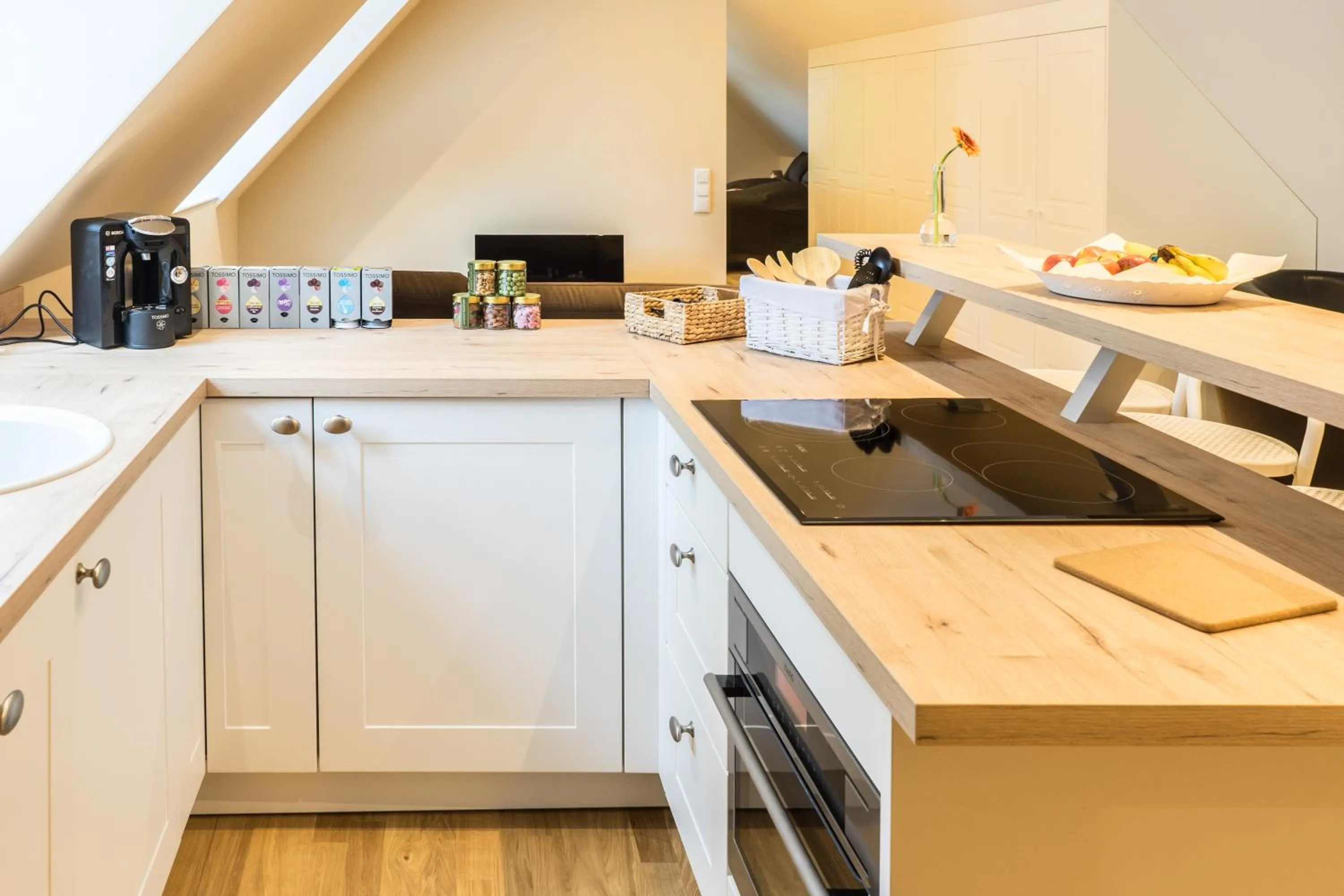 Kitchen or kitchenette in Hotel Haus Broichtal