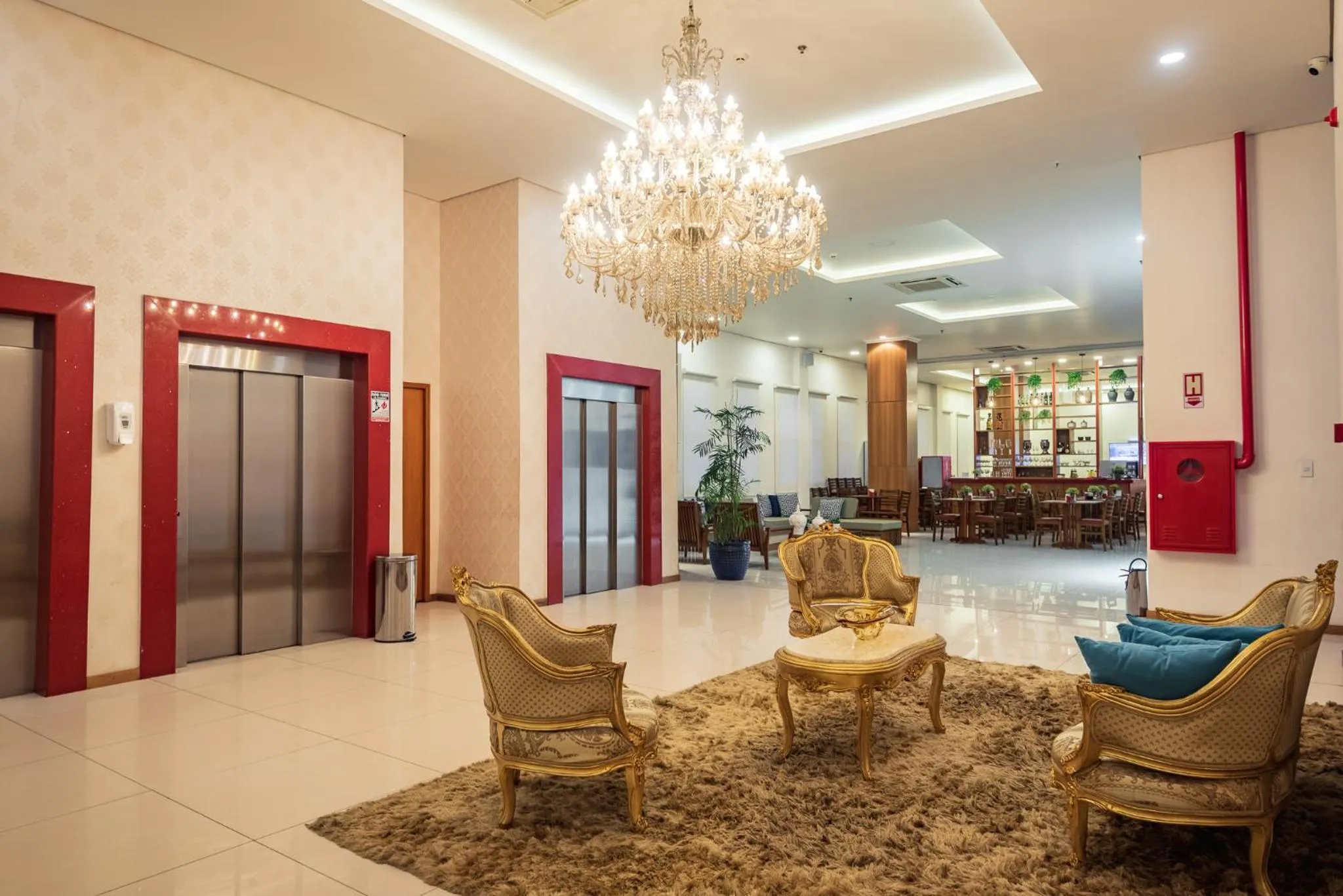 Seating area in Hotel Santos Dumont Aeroporto SLZ