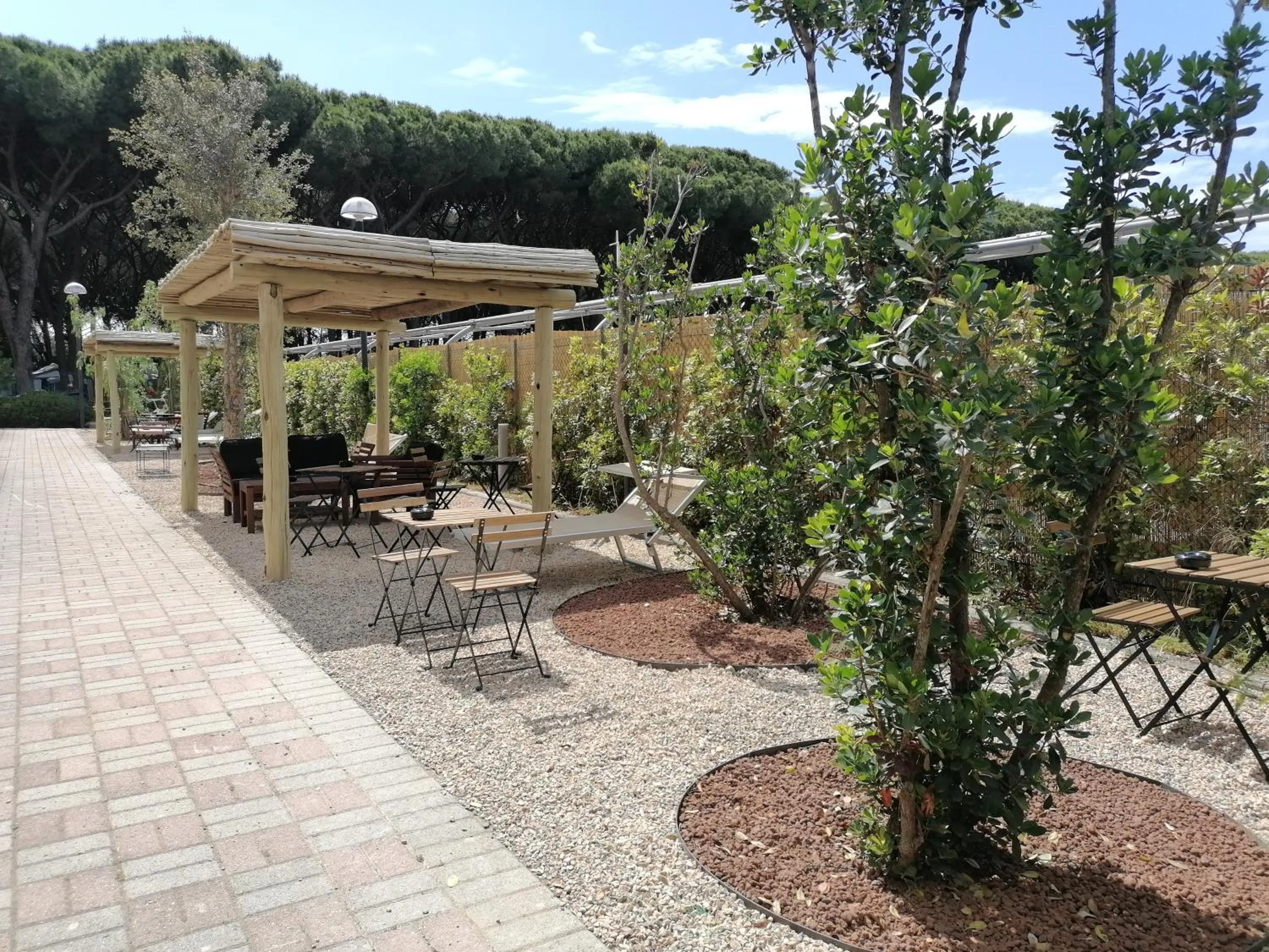 Garden view in Hotel Le Palme