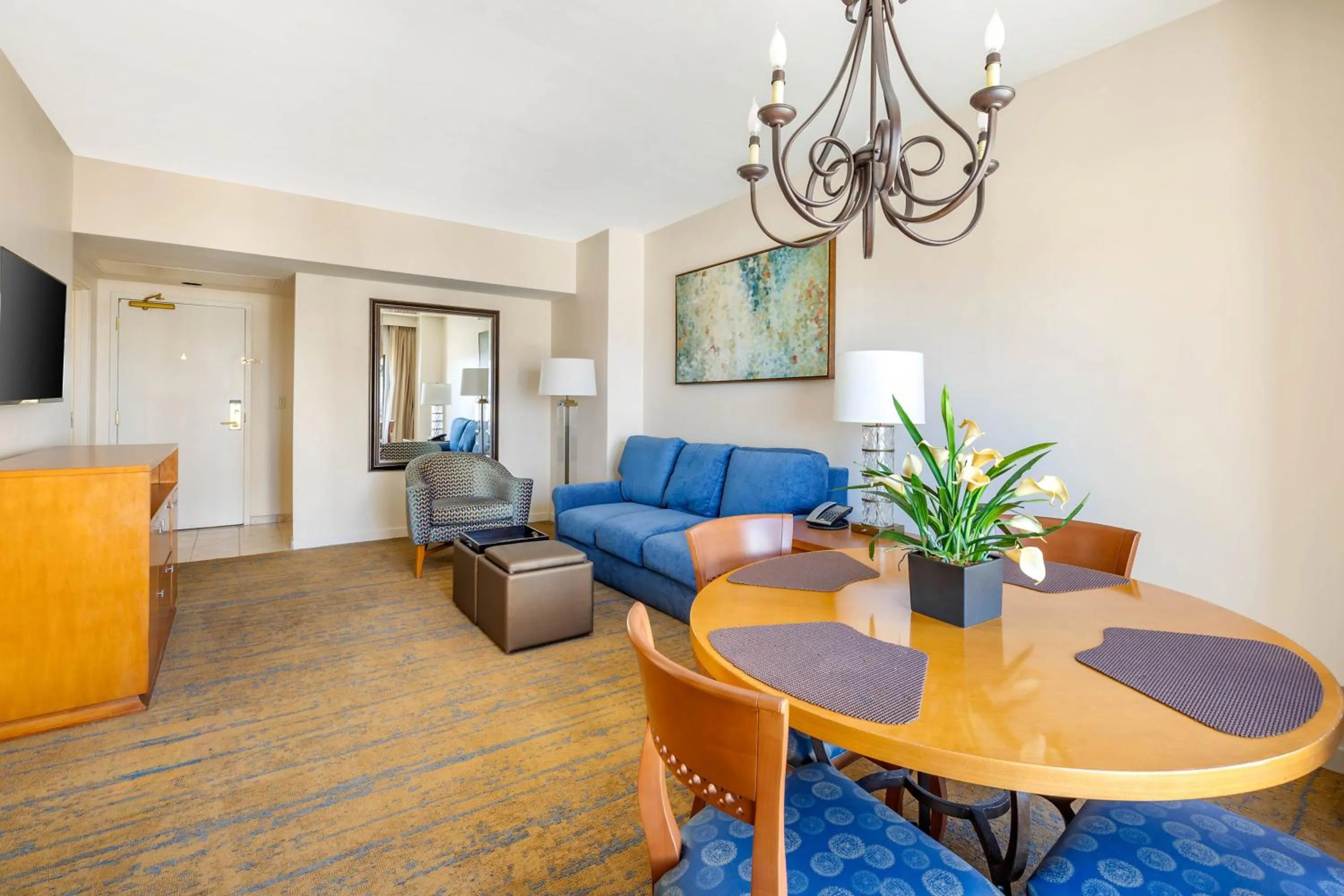 Living room in Hilton Vacation Club Polo Towers Las Vegas