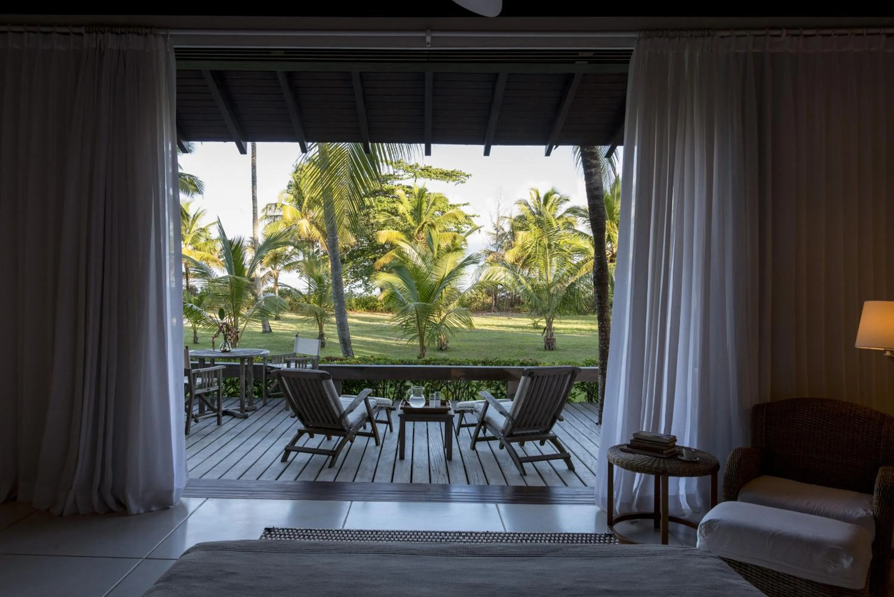 Seating area in Fazenda São Francisco do Corumbau