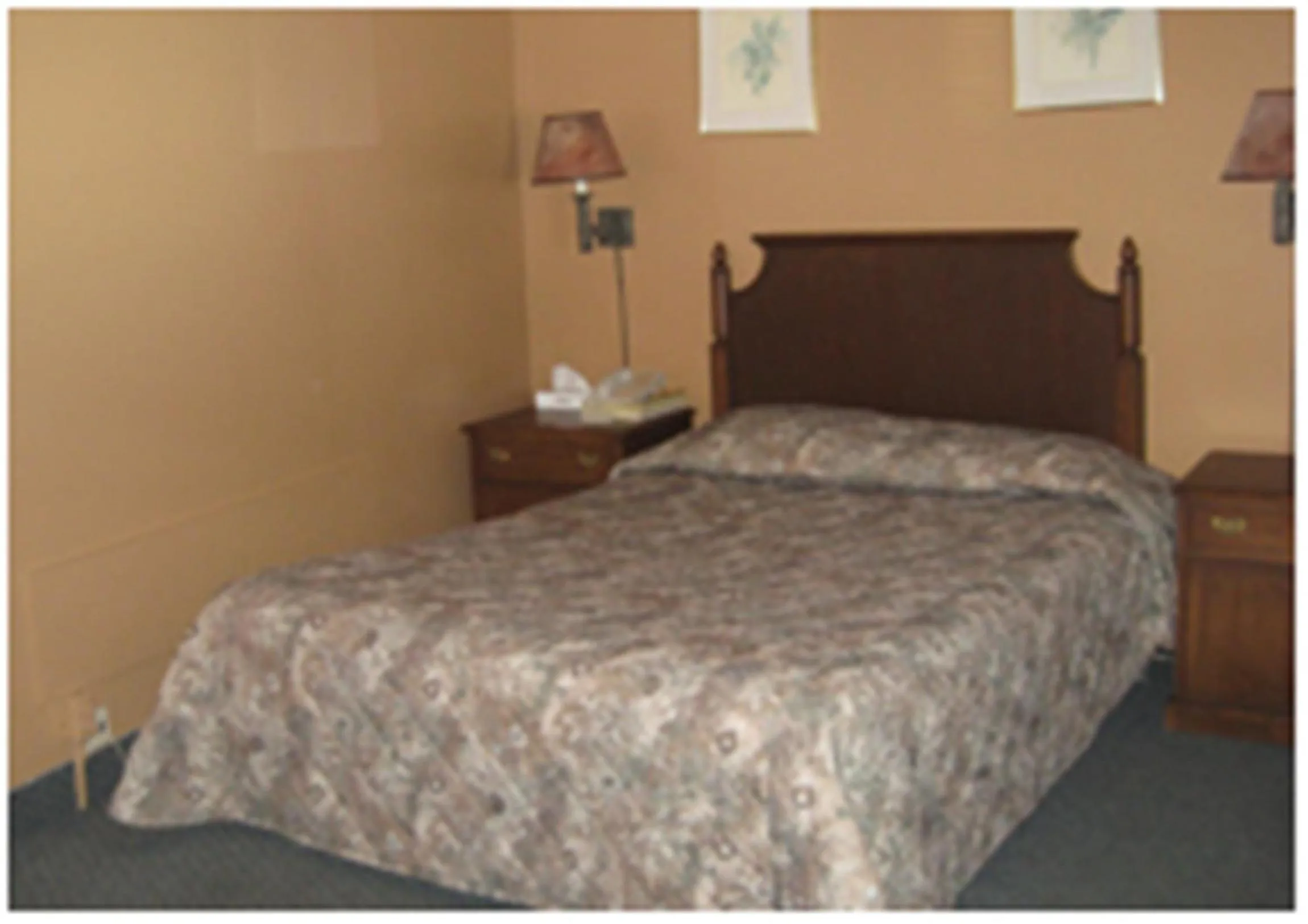 Bed in Motel Du Parc Masson