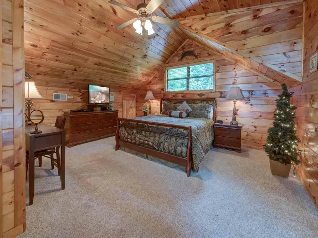 Bed in Our Mountain Getaway